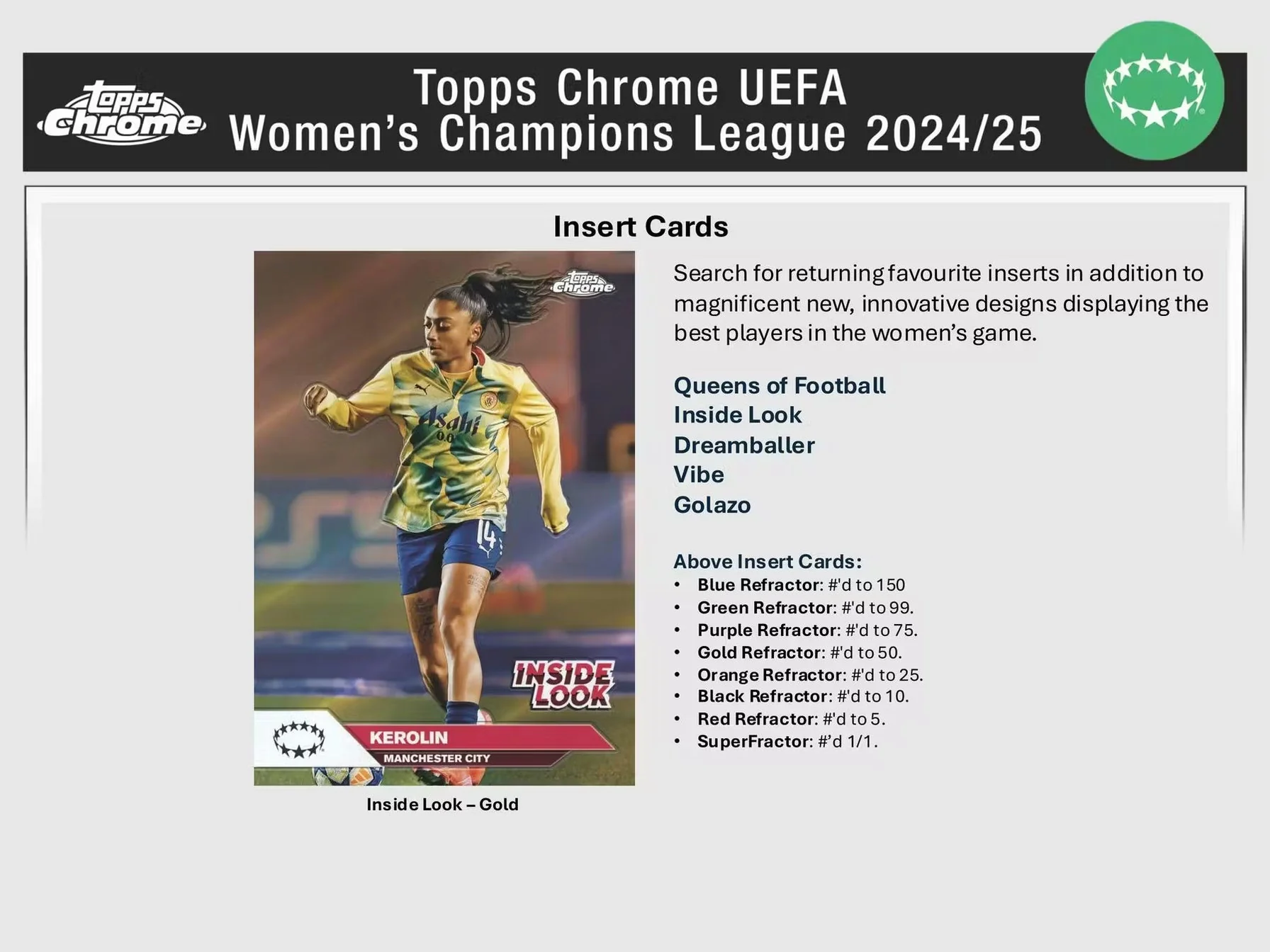 2024-25 Topps Chrome UEFA Women's Champions League Soccer Value Box - Image 4