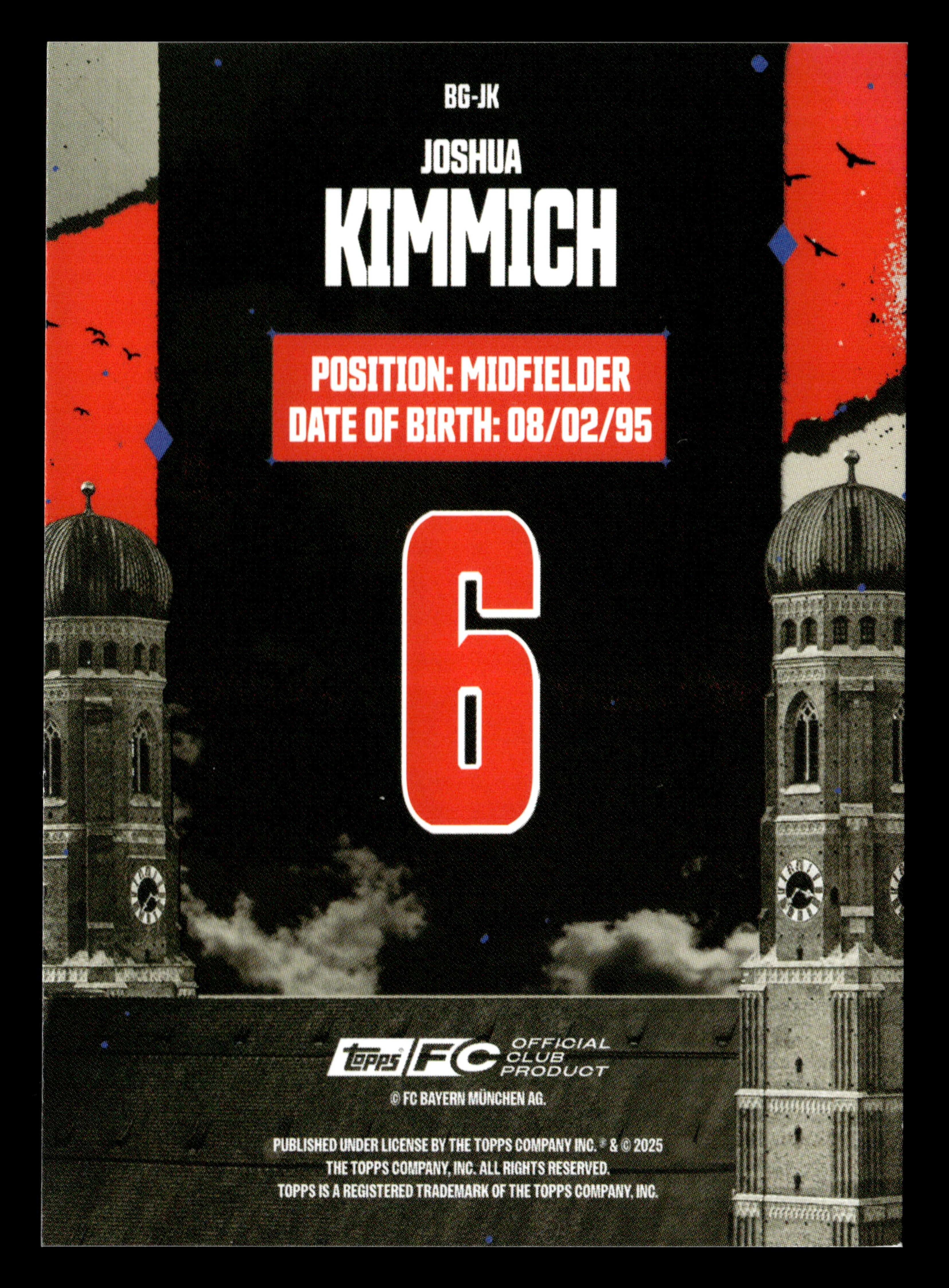 2024-25 Topps FC Bayern München Team Set #BG-JK Joshua Kimmich /150 - Image 2