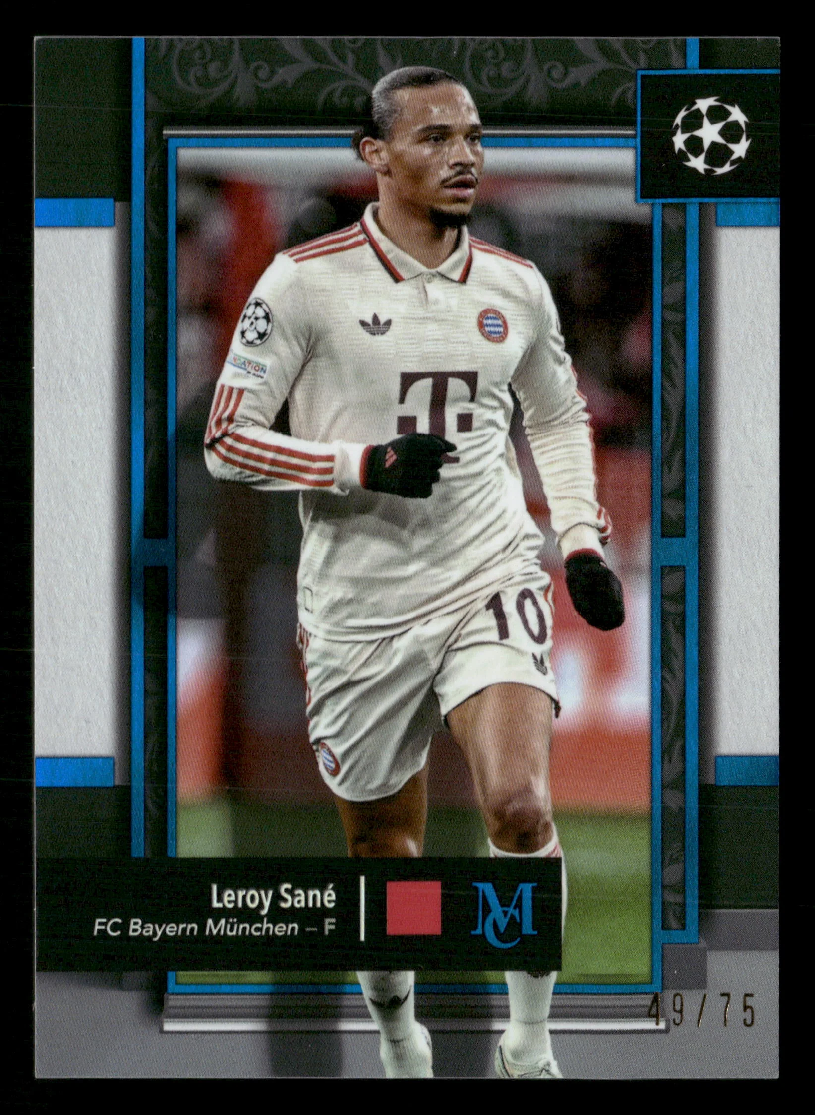 2024-25 Topps Museum Collection UEFA #95 Leroy Sané Sapphire #/75