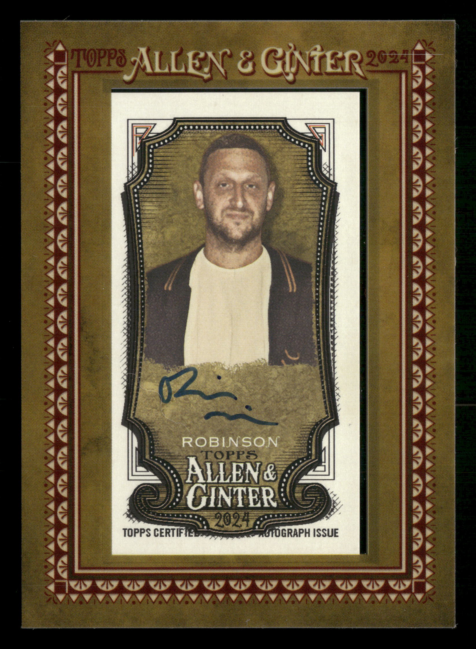 2024 Allen & Ginter #MA-TROB Tim Robinson Framed Mini Auto