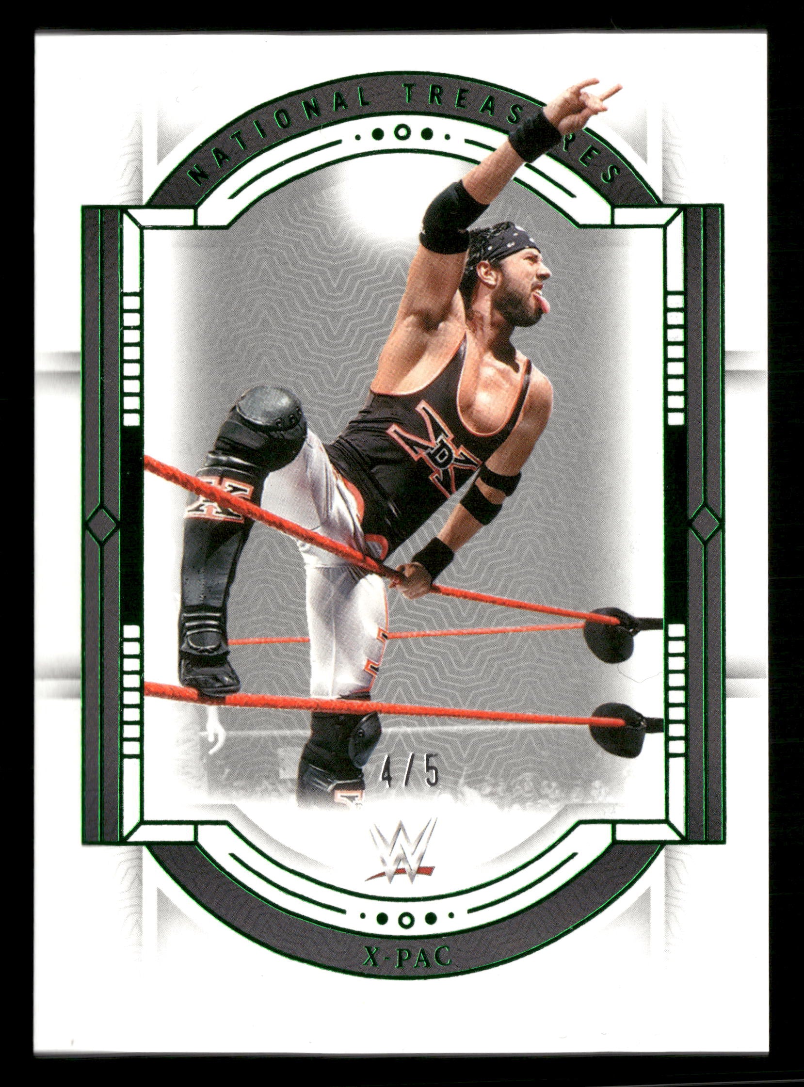 2024 Panini National Treasures WWE #98 X-Pac Emerald #/5
