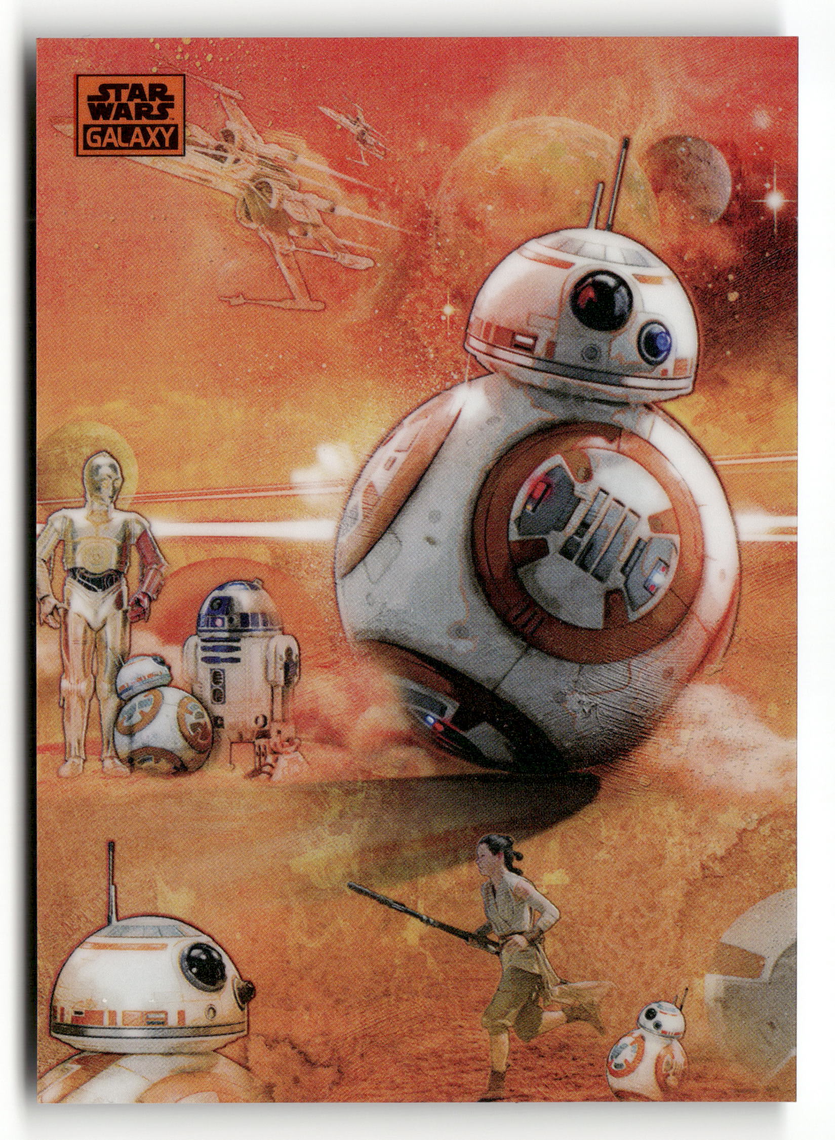 2024 Topps Chrome Galaxy #16 Adventures of BB-8 Orange /25