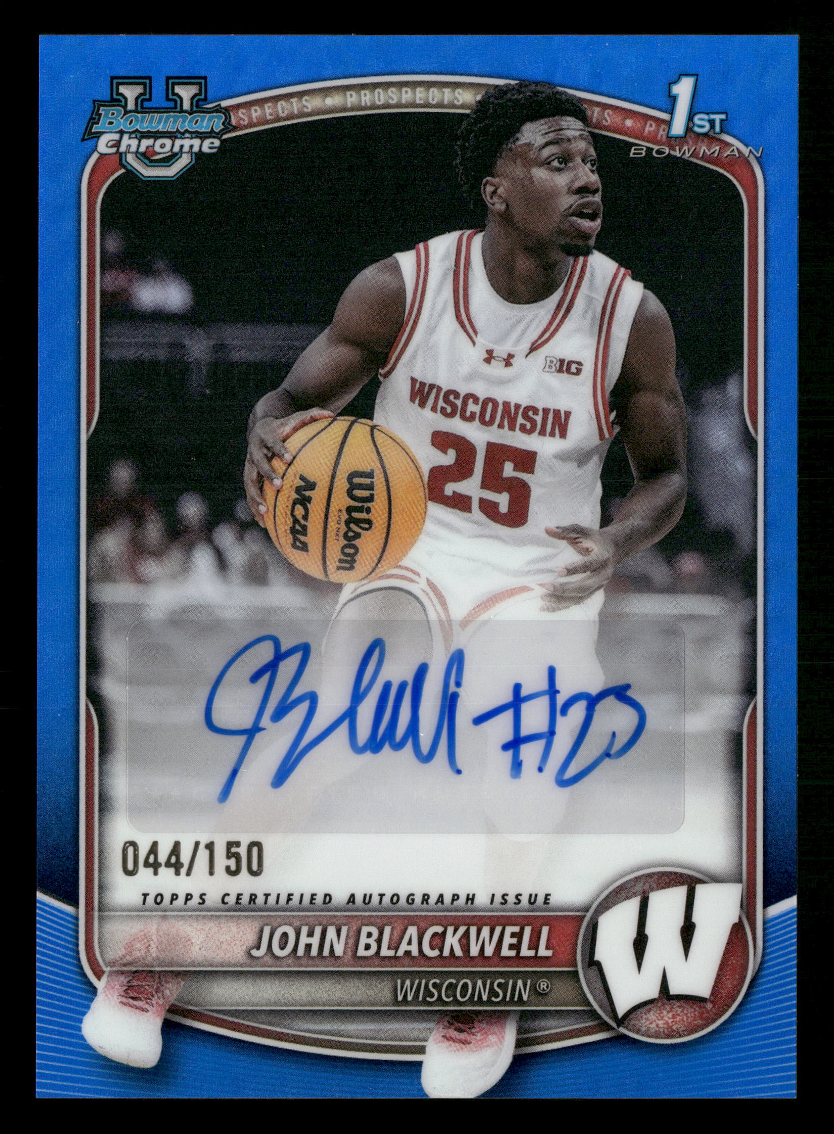 2025-26 Bowman #CPA-JB John Blackwell Prospect Auto (1st Bowman) Blue #/150