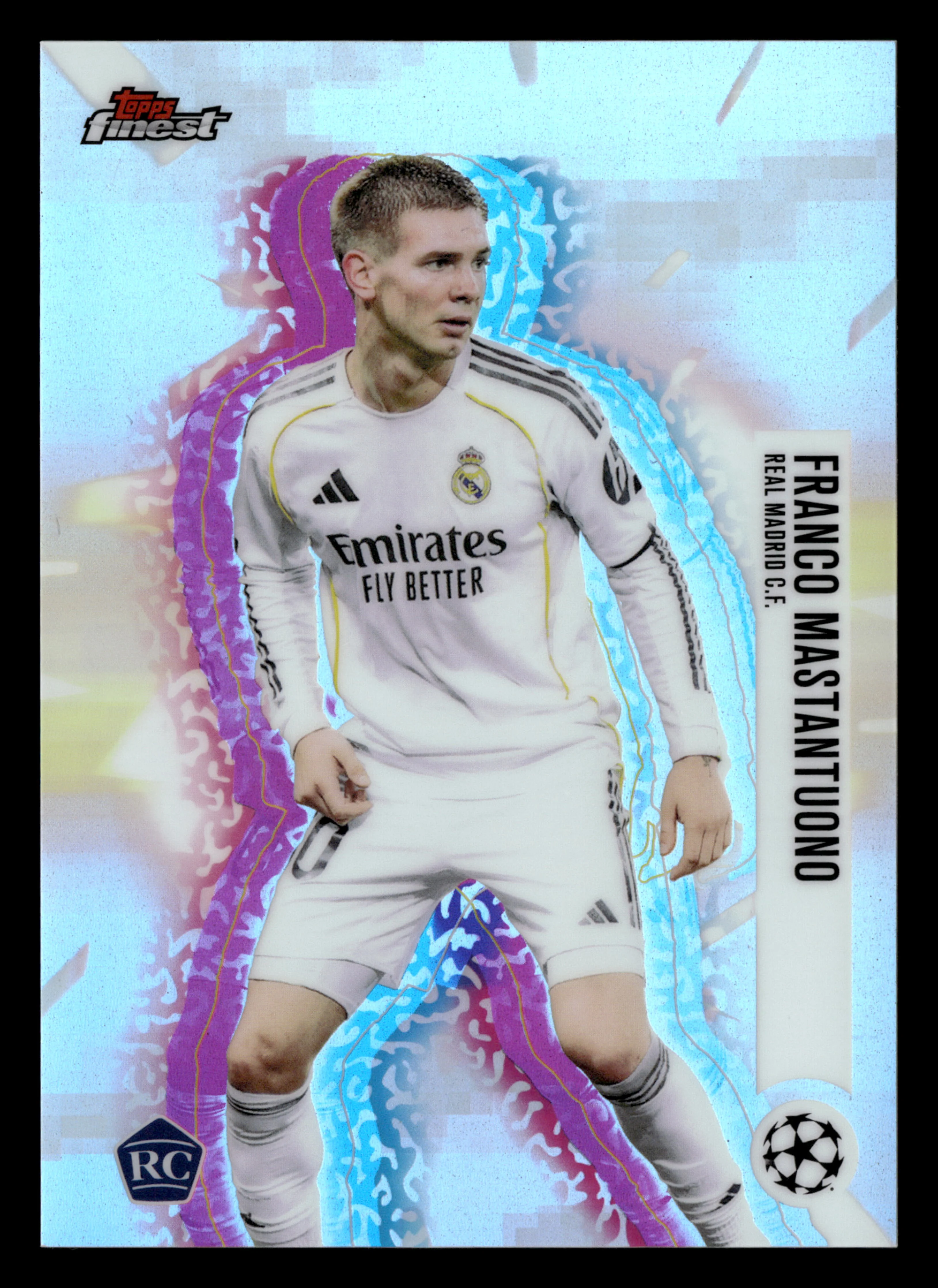 2025-26 Finest UCC #175 Franco Mastantuono Base Hologlow Variations