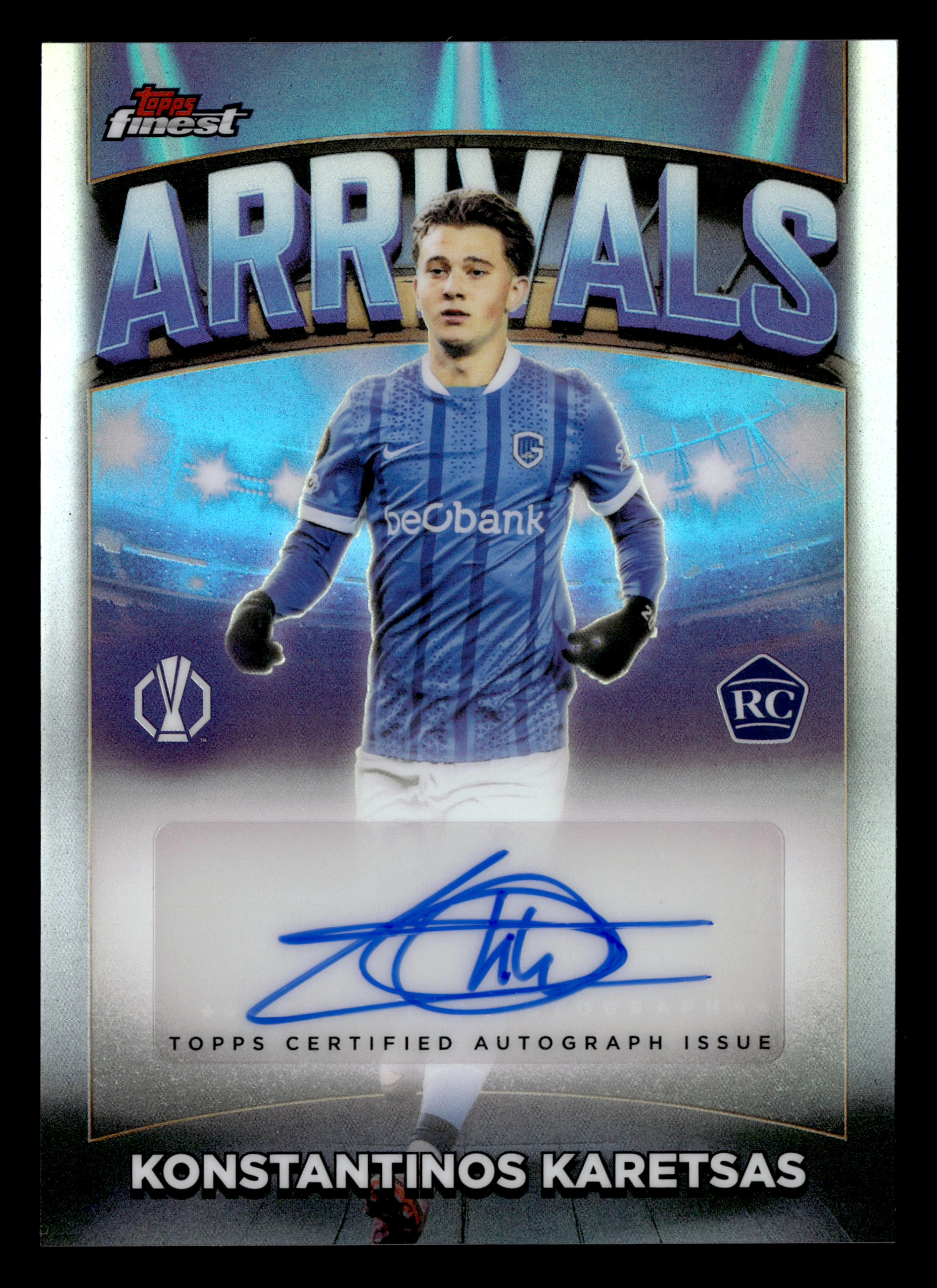 2025-26 Finest UCC #AA-KK Konstantinos Karetsas Arrivals Autographs