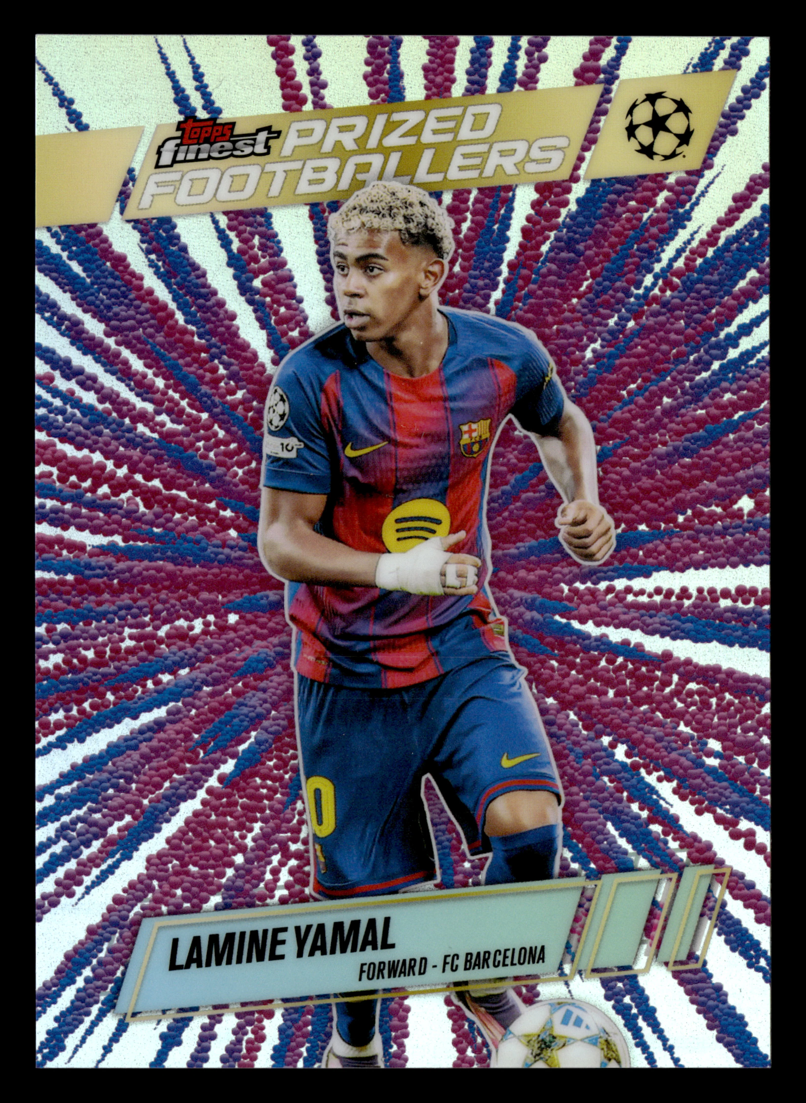 2025-26 Finest UCC #PFF-17 Lamine Yamal Prized Footballers Fusion Variations