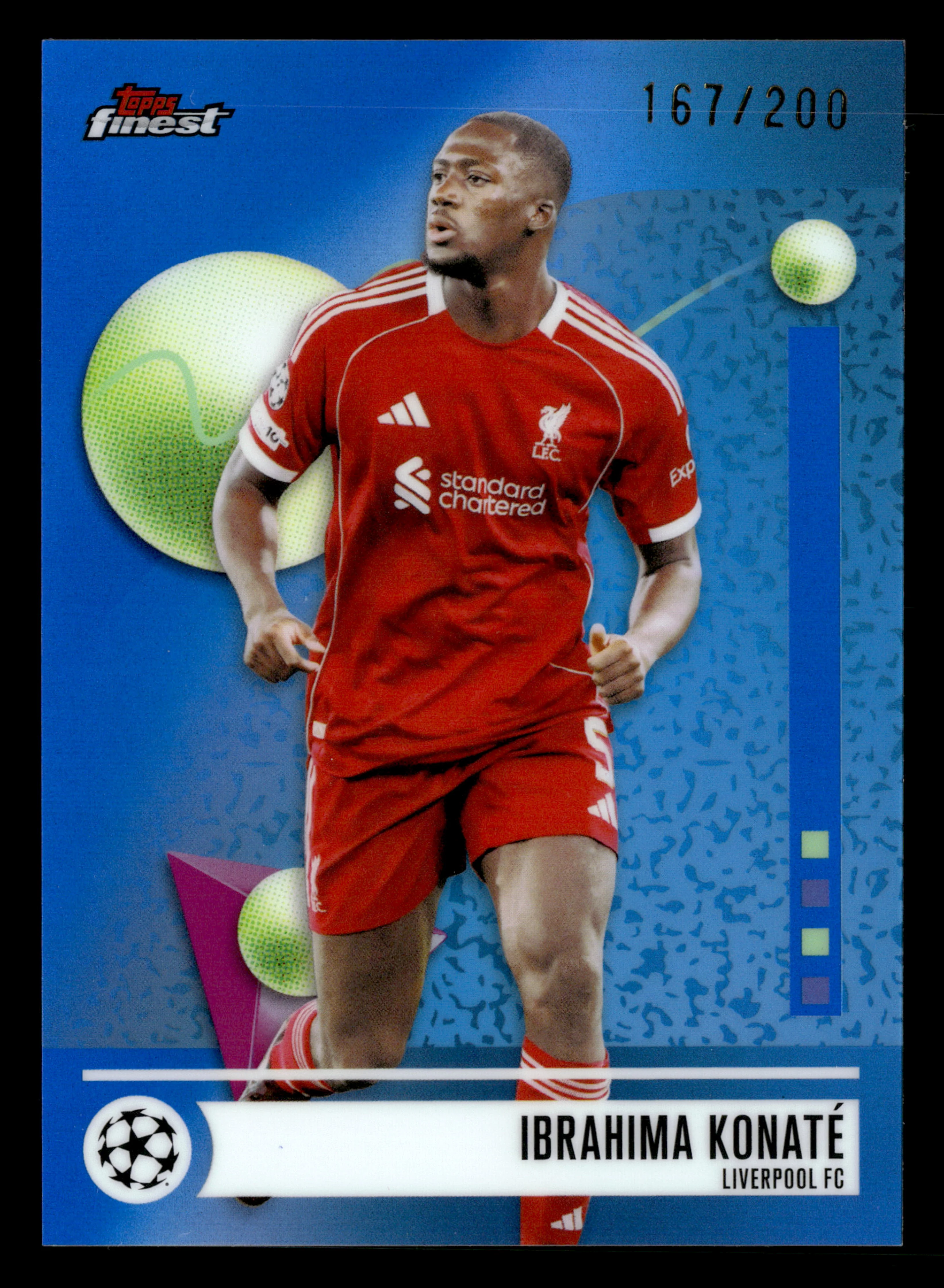 2025-26 Finest UEFA Club Competitions #188 Ibrahima Konaté Blue Refractor #/200