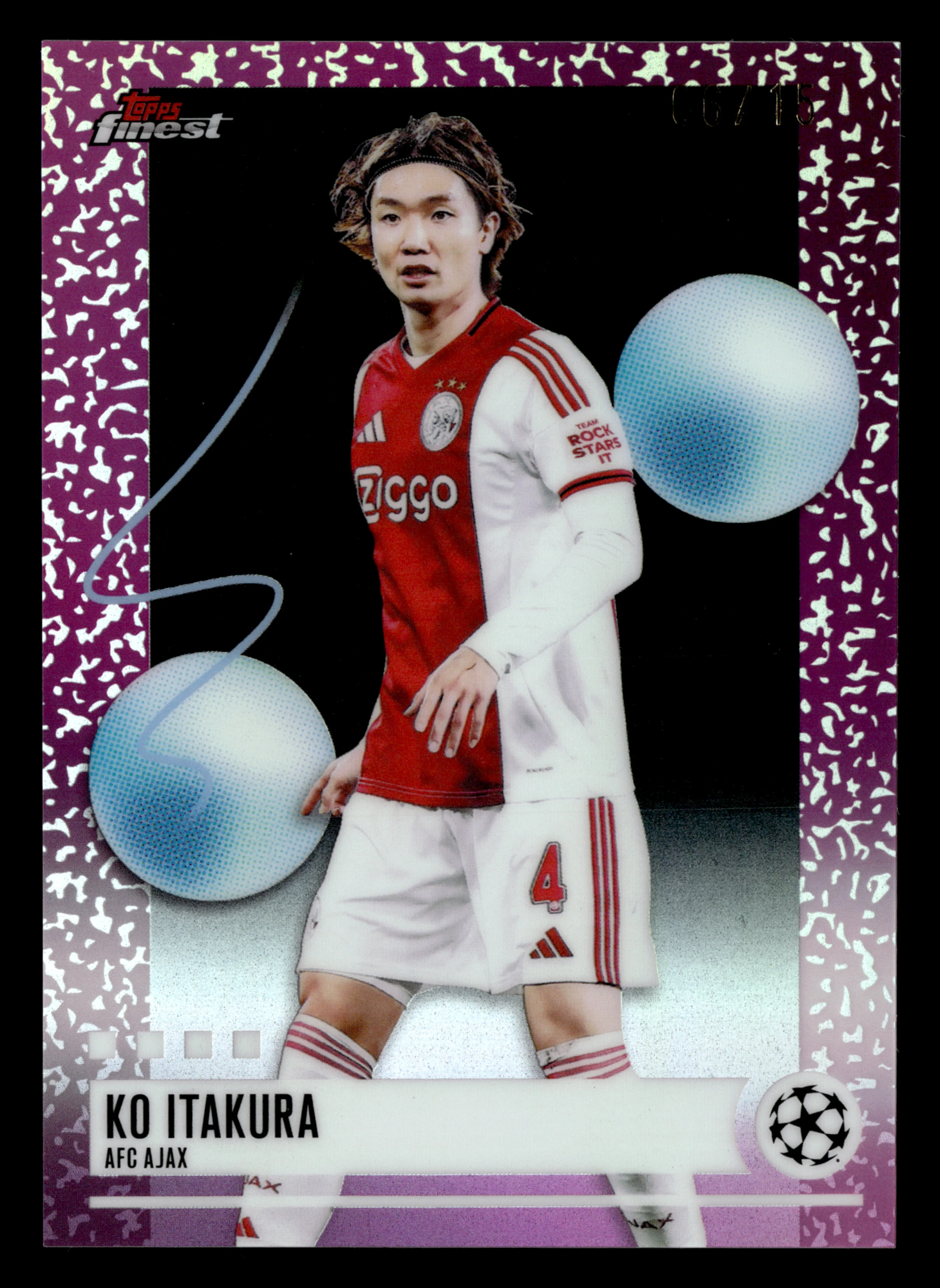 2025-26 Finest UEFA Club Competitions #212 Ko Itakura Black Refractor #/15
