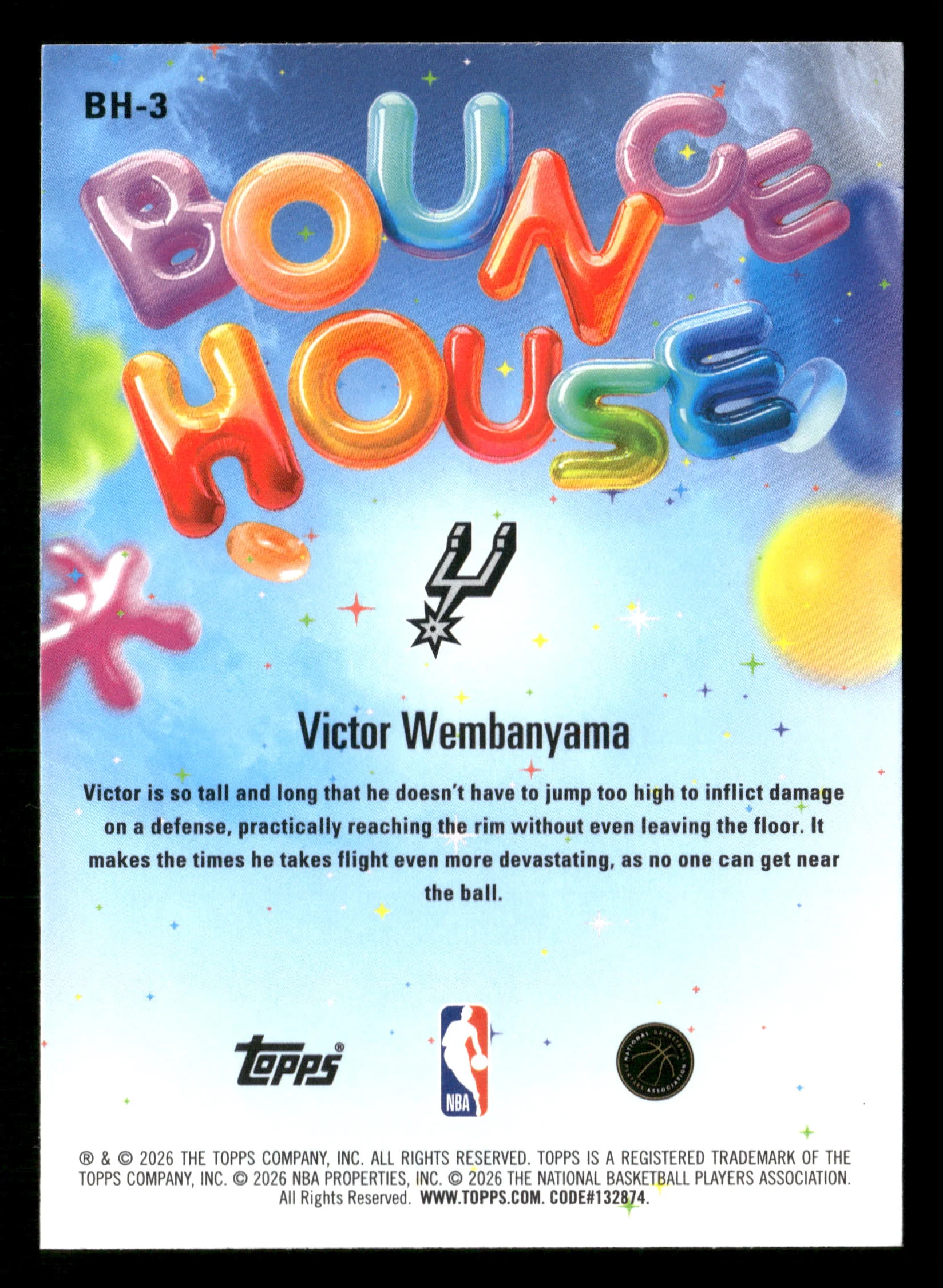 2025-26 Hoops #BH-3 Victor Wembanyama Bounce House - Image 2