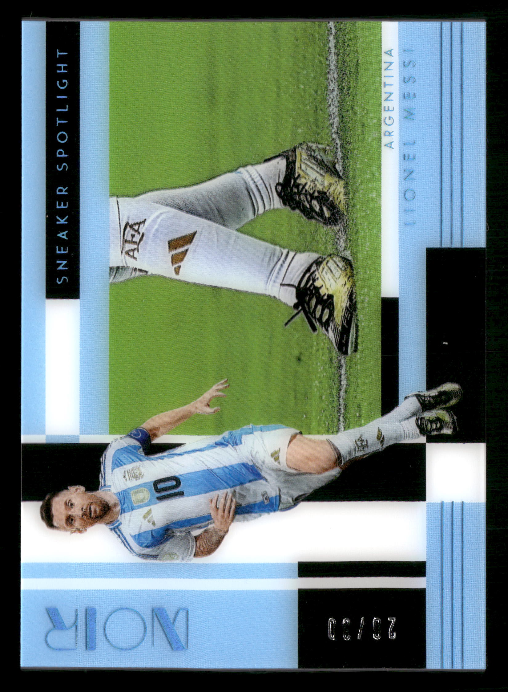 2025-26 Noir Road to FIFA World Cup 26 Lionel Messi Sneaker Spotlight #/30