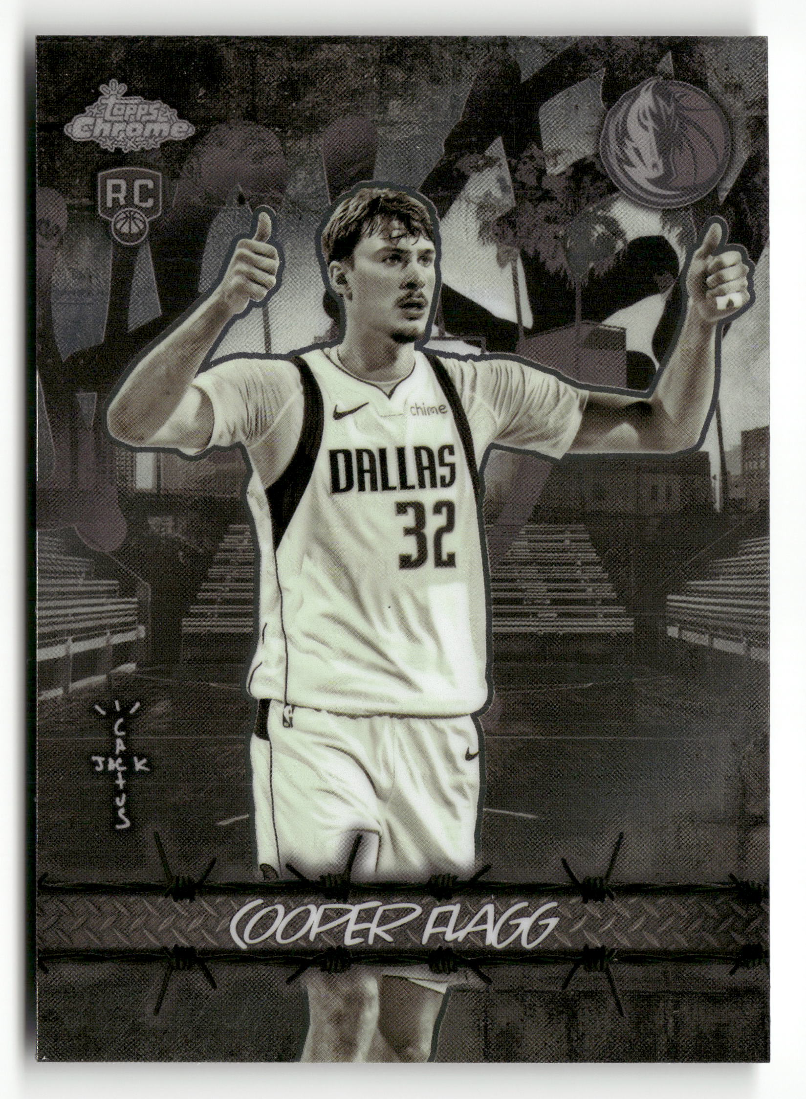 2025-26 Topps Chrome Cactus Jack #JU-1 Cooper Flagg Jacked Up