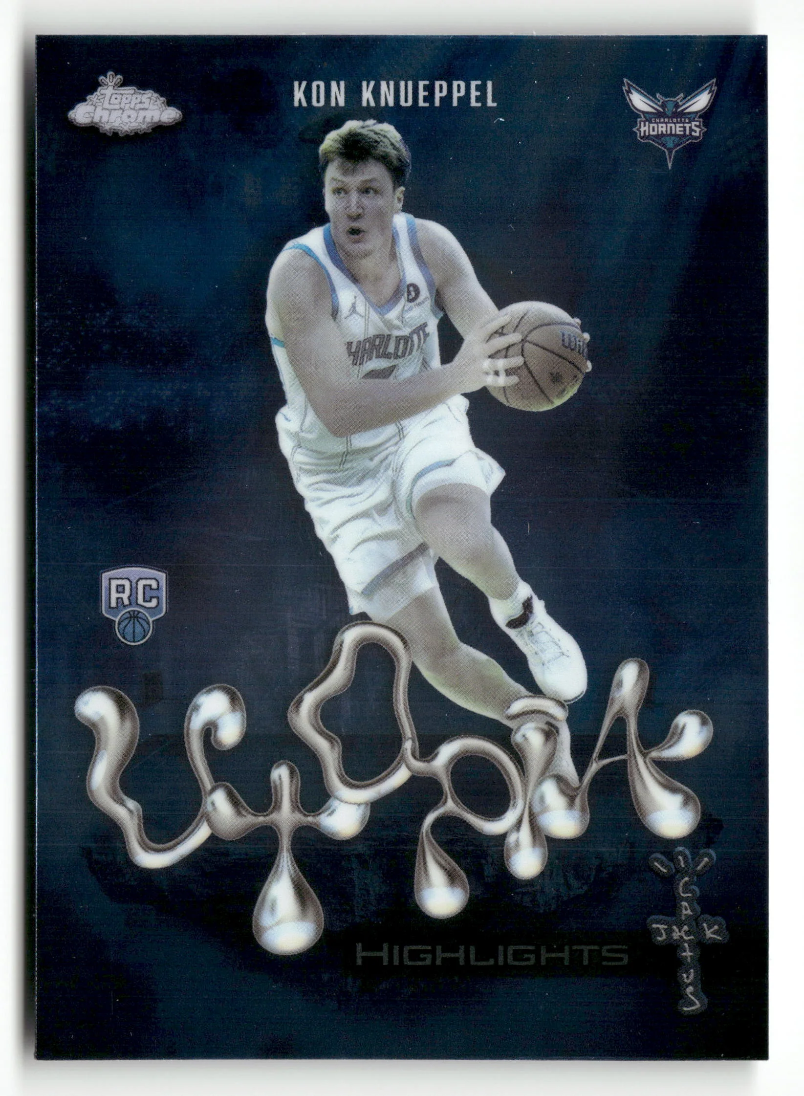 2025-26 Topps Chrome Cactus Jack #UH-24 Kon Knueppel Utopia Highlights
