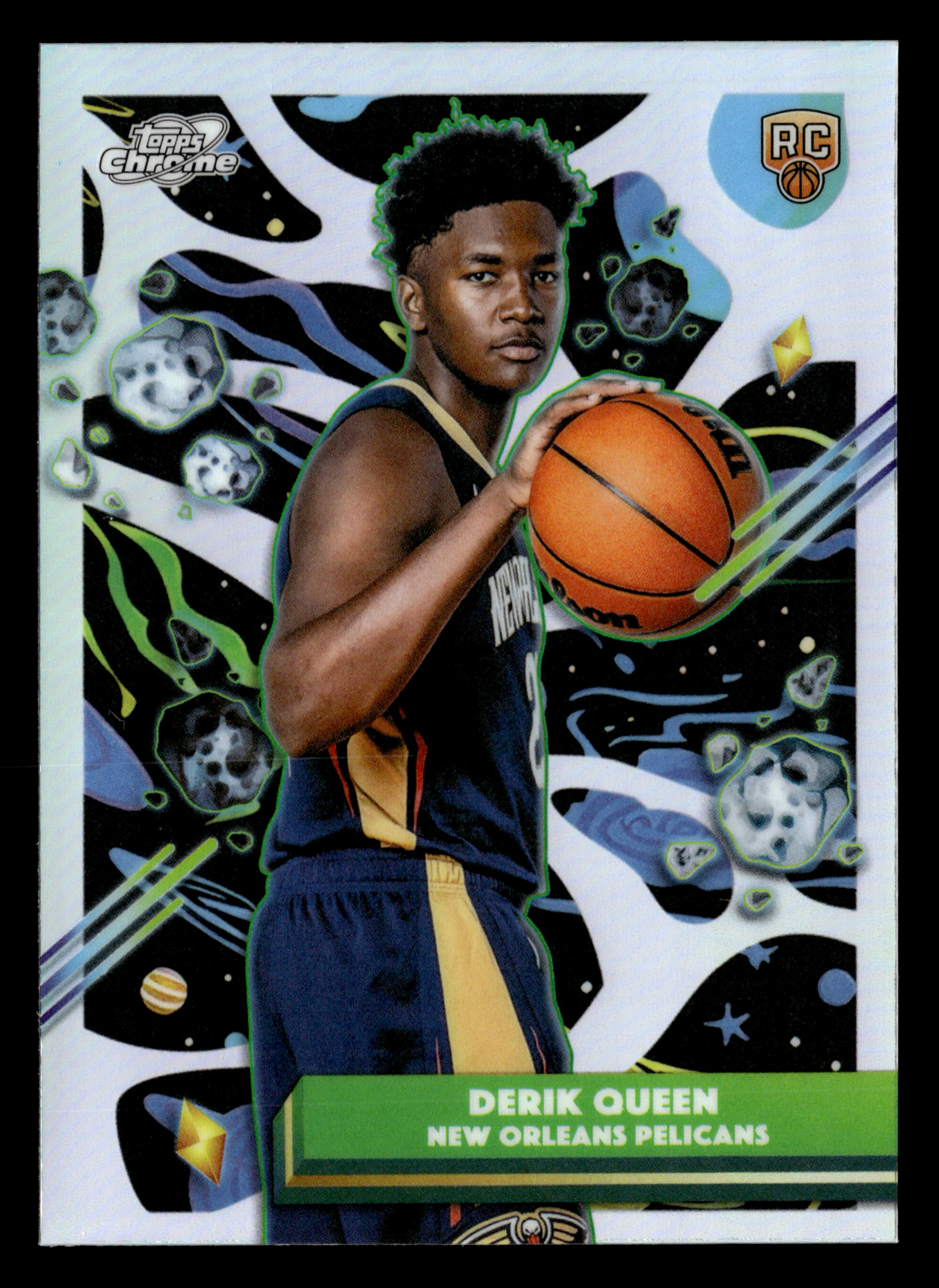 2025-26 Topps Chrome Cosmic #92 Derik Queen Refractor