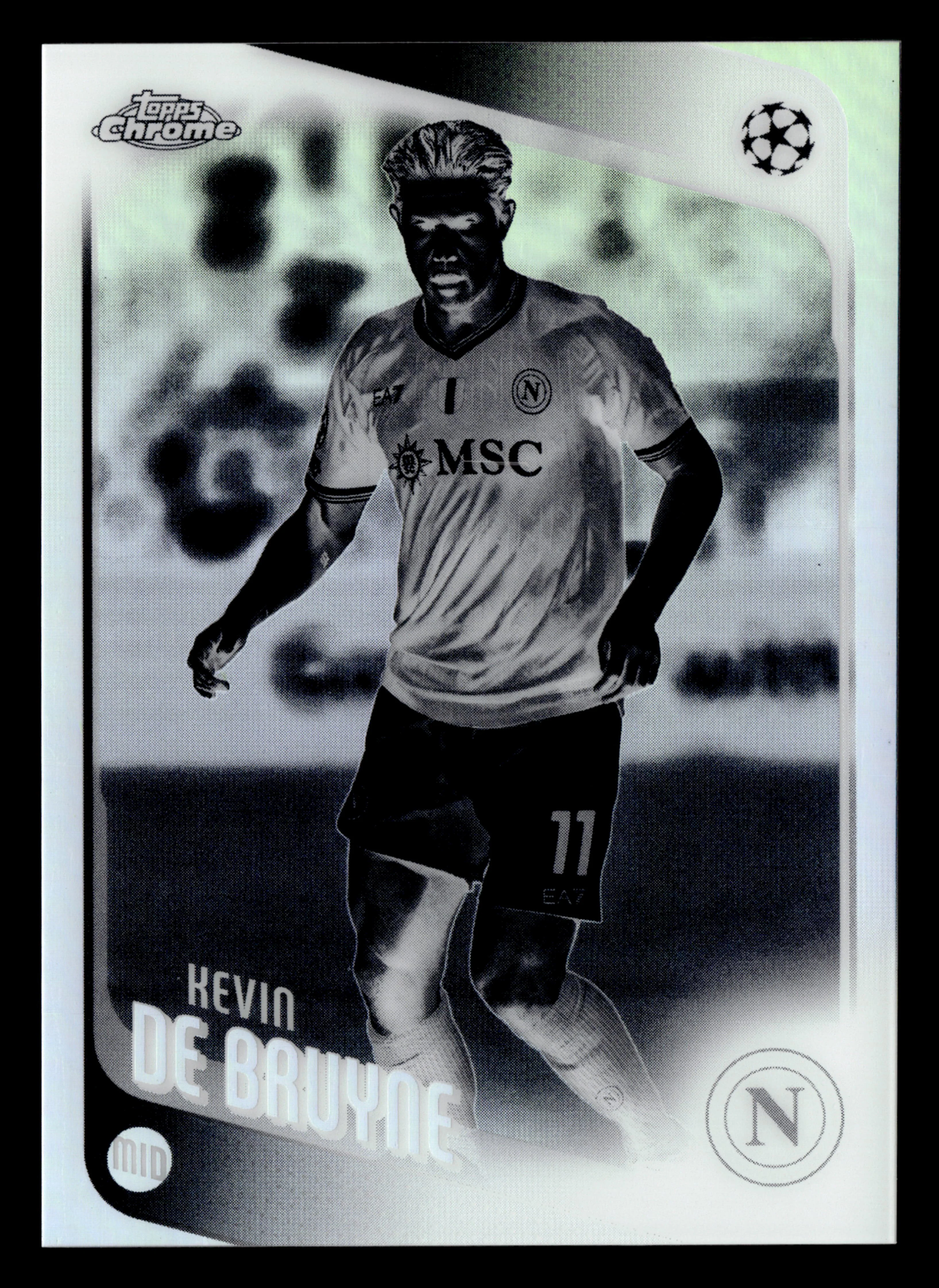 2025-26 Topps Chrome UCC #200 Kevin De Bruyne Negative Refractor