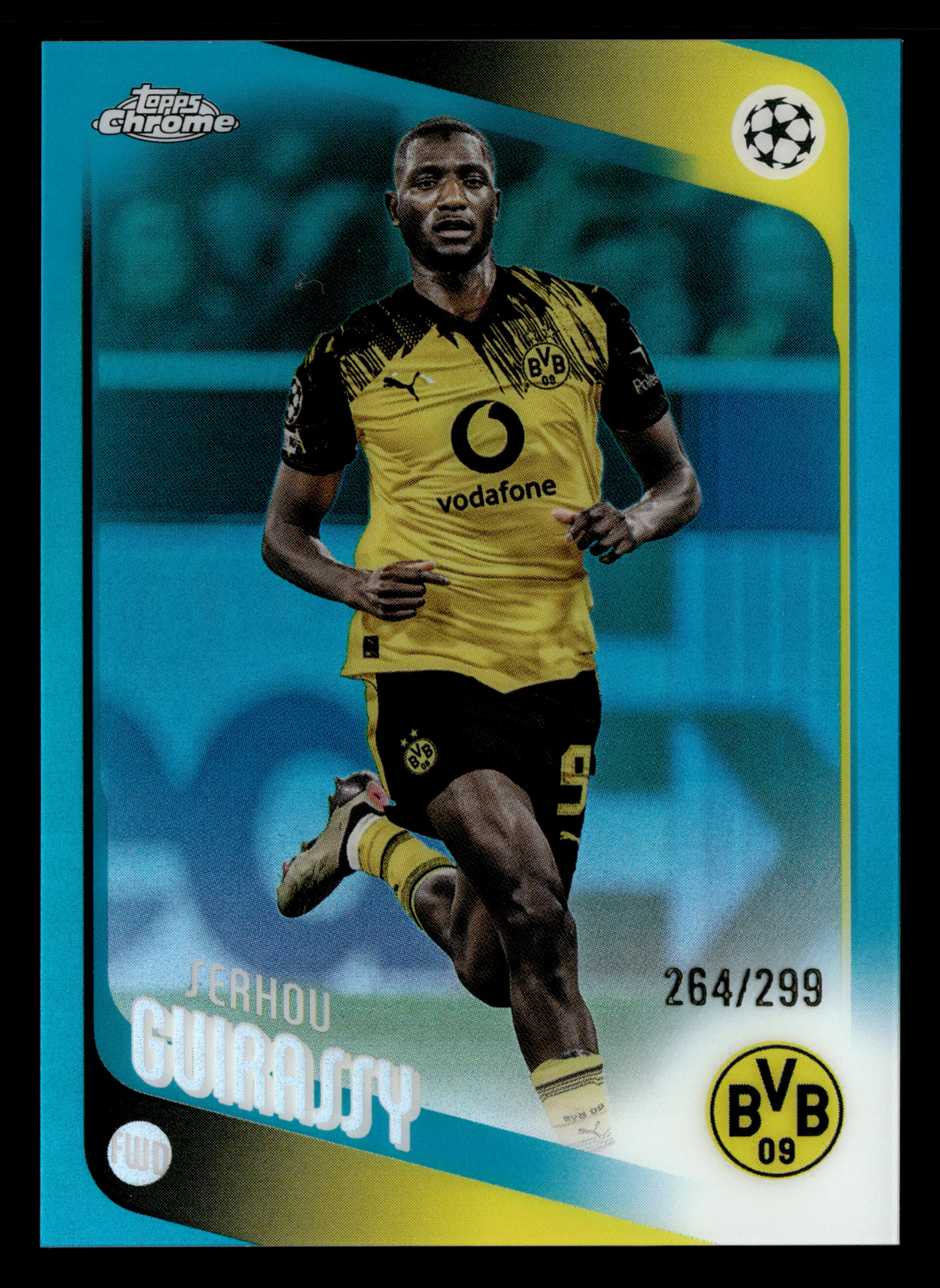 2025-26 Topps Chrome UCC #59 Serhou Guirassy Teal Refractor /299