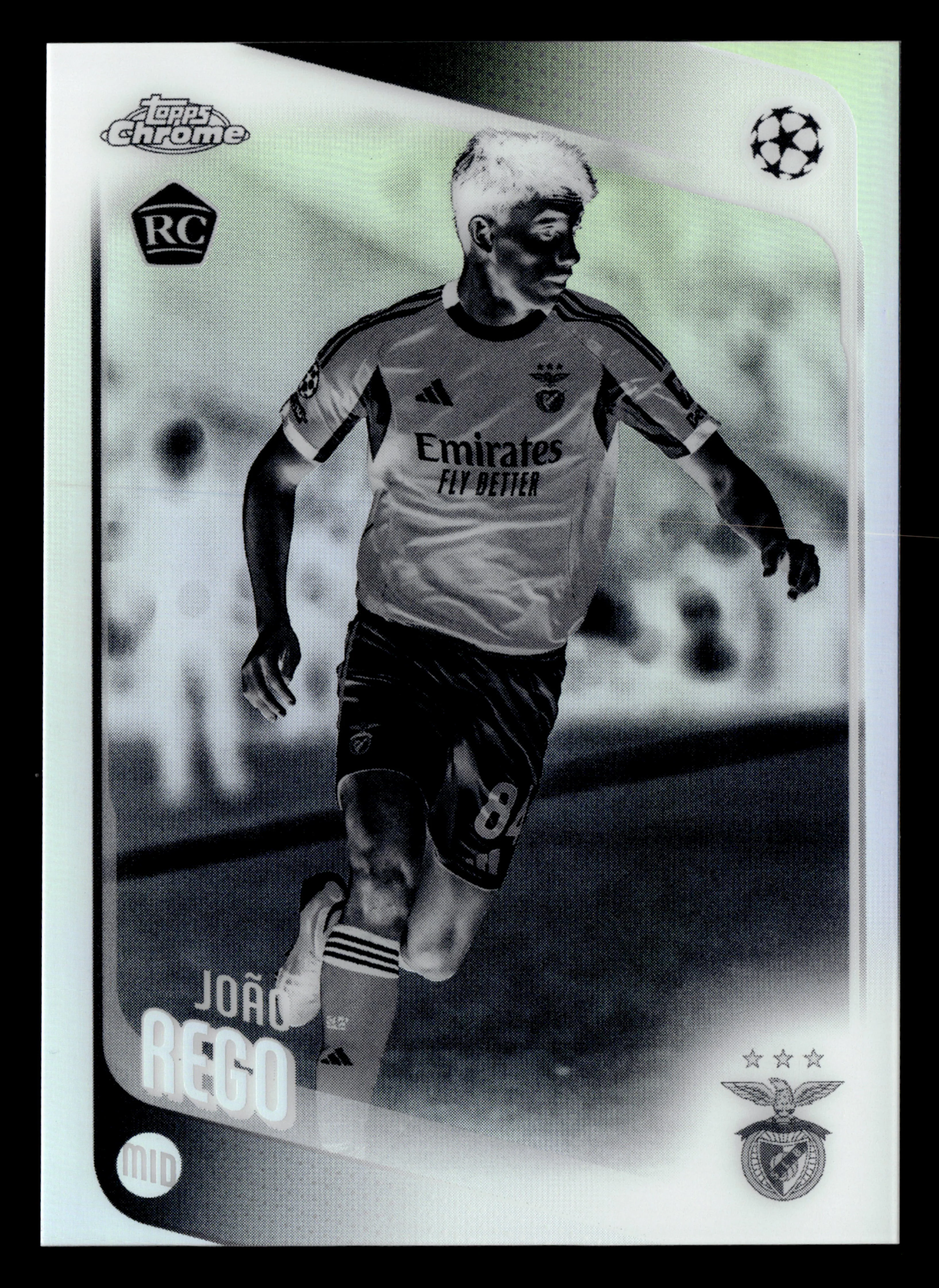 2025-26 Topps Chrome UEFA Club Competitions #168 João Rego Negative Refractor