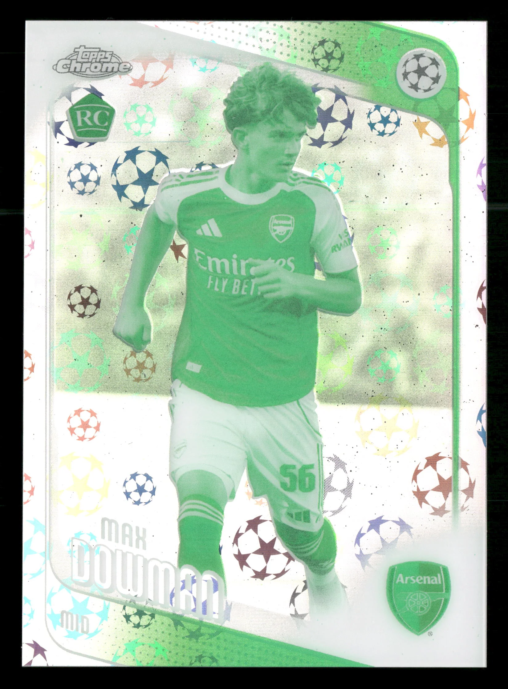 2025-26 Topps Chrome UEFA Club Competitions #57 Max Dowman Night Vision - Image 3