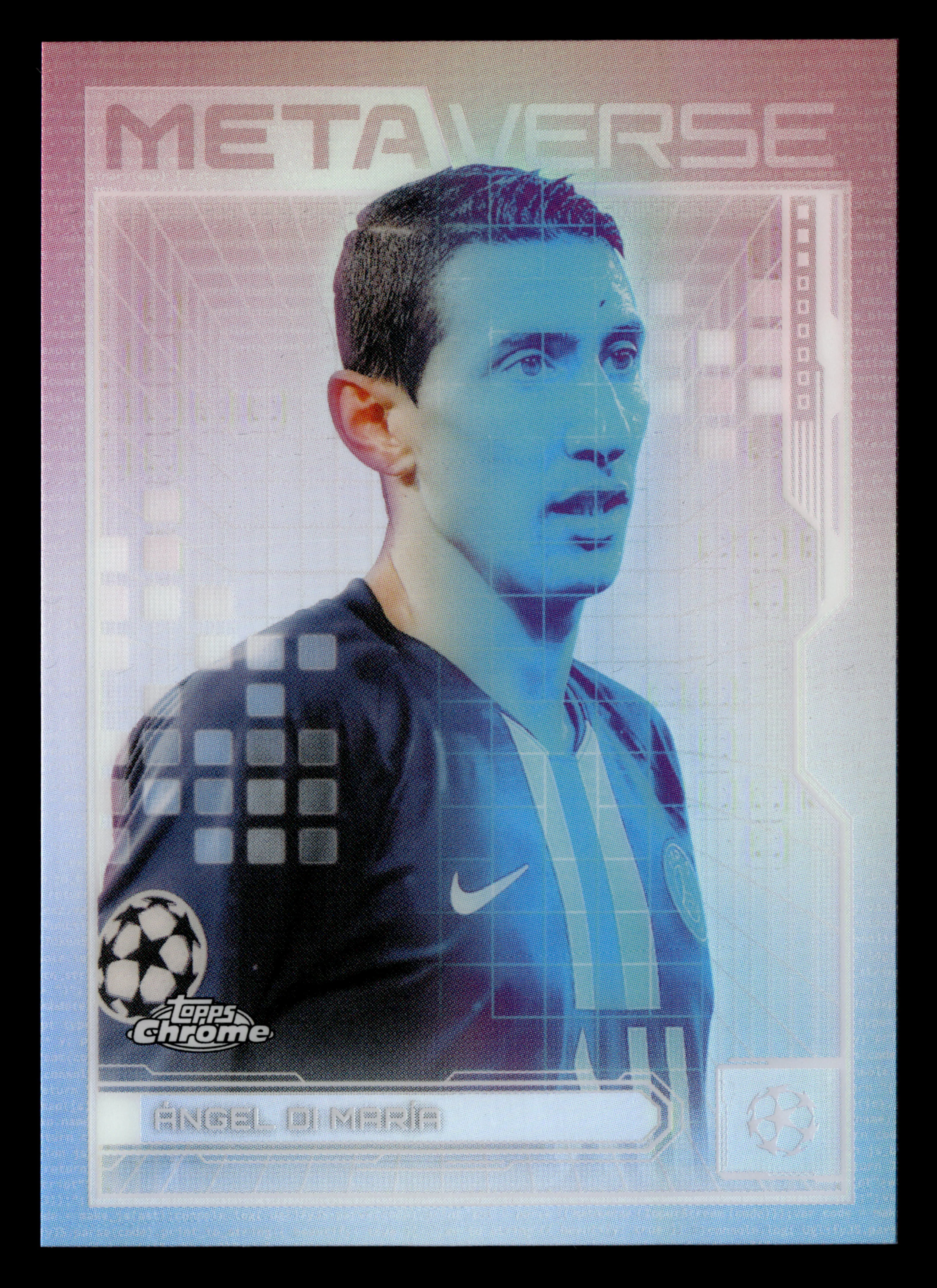 2025-26 Topps Chrome UEFA Club Competitions #MV-1 Ángel Di María Metaverse