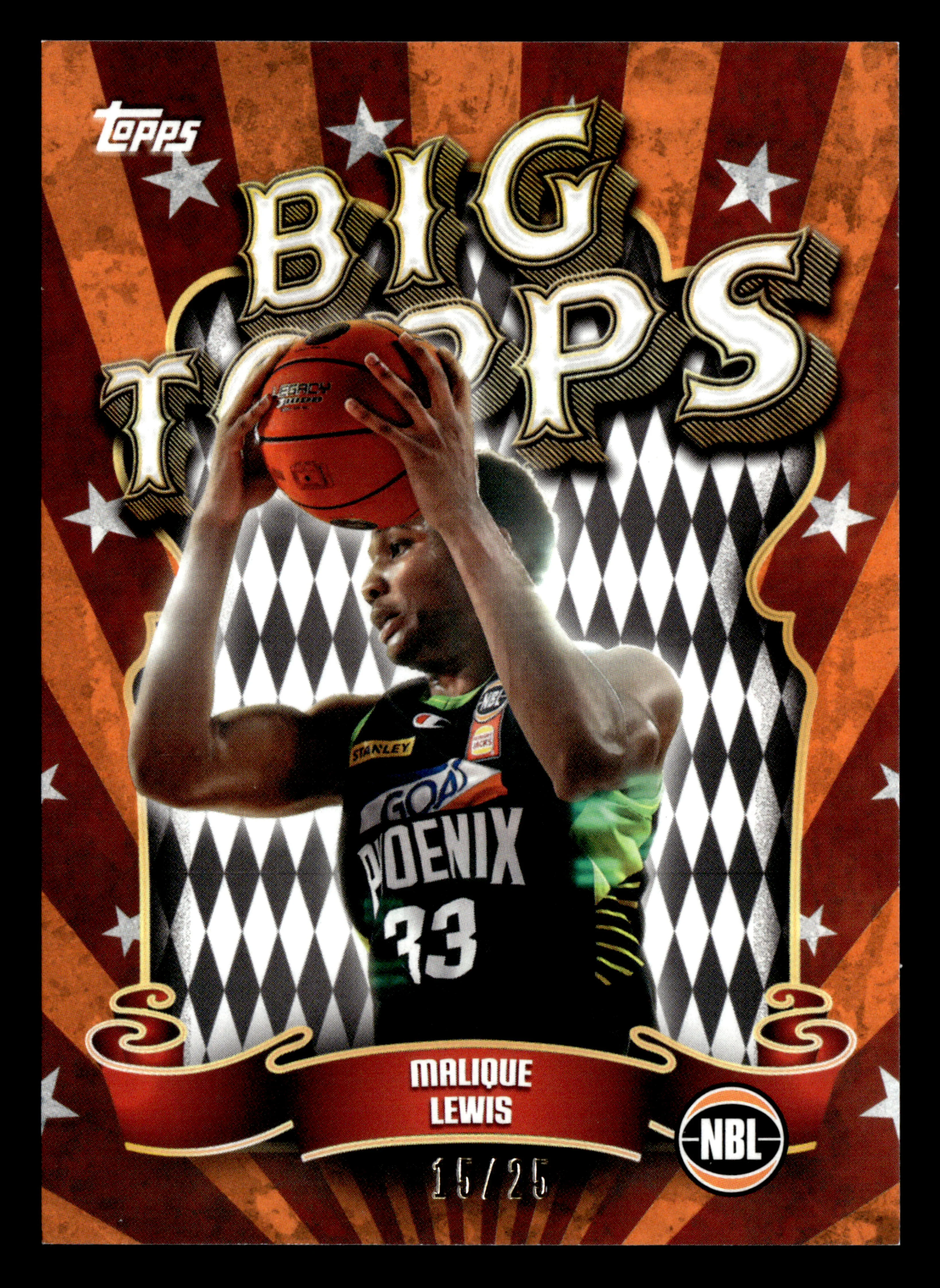2025-26 Topps NBL - Big Topps Malique Lewis #/25