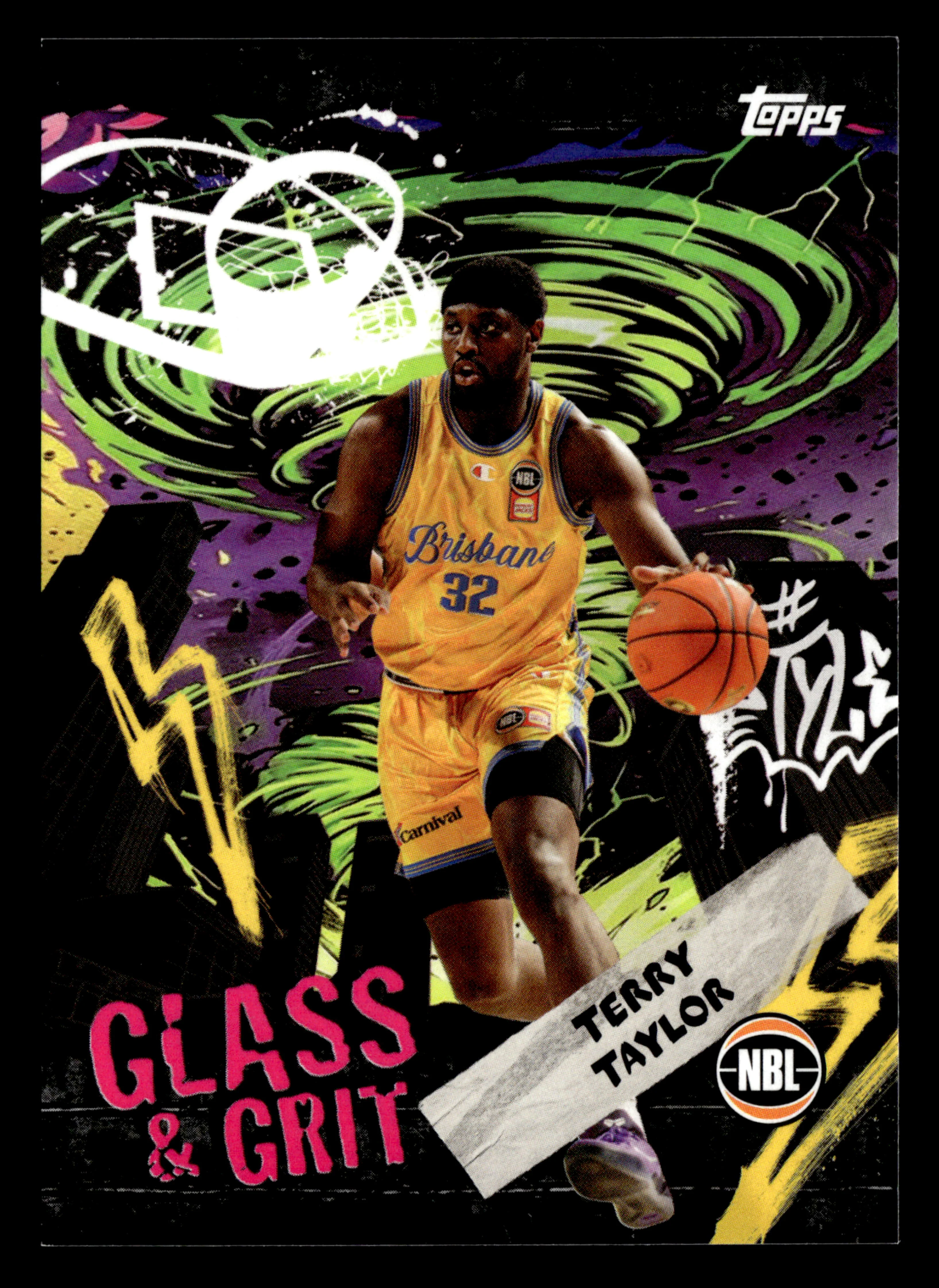 2025-26 Topps NBL - Glass & Grit SSP Terry Taylor