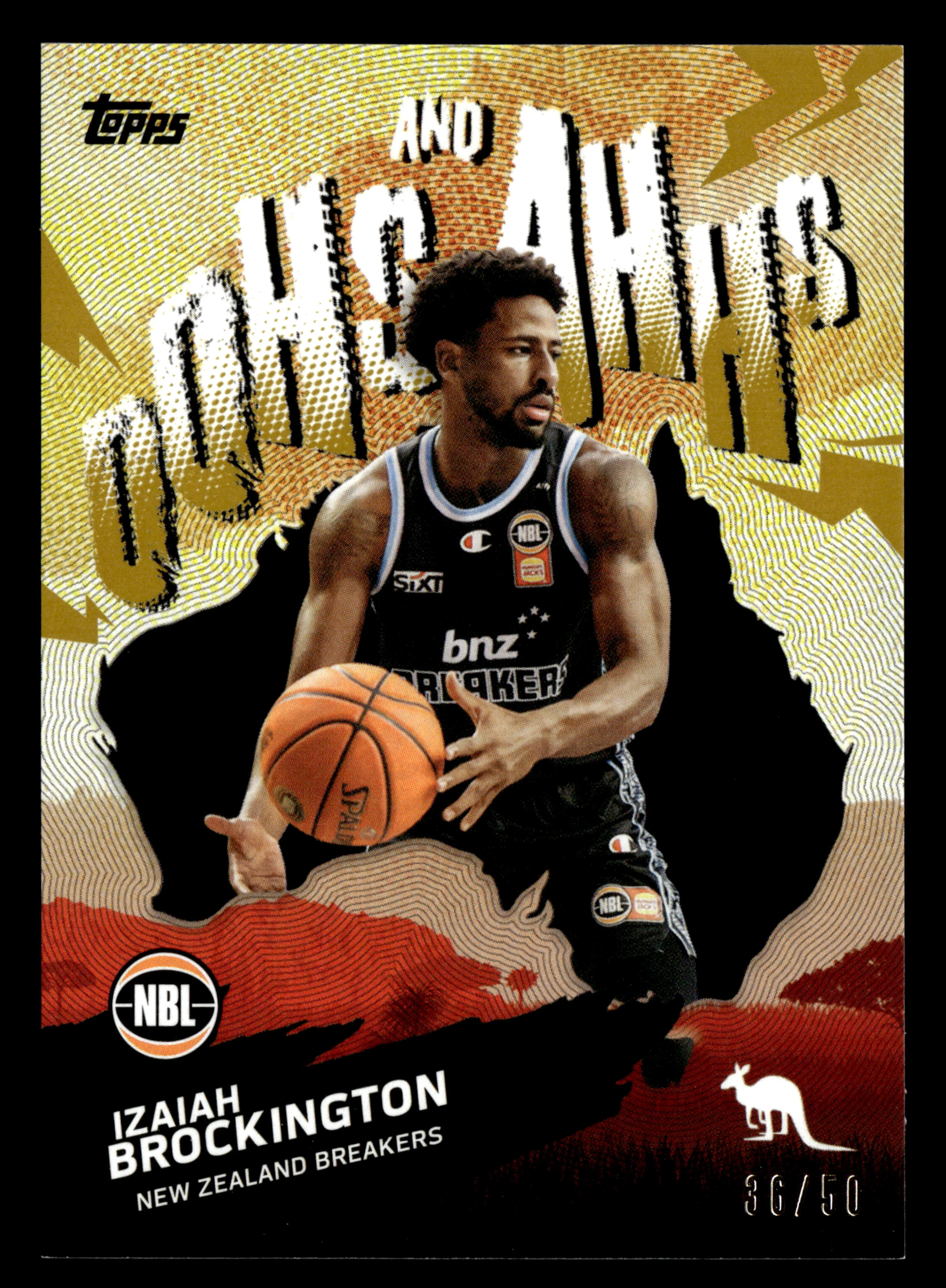 2025-26 Topps NBL - Oohs and Ahhs Izaiah Brockington #/50