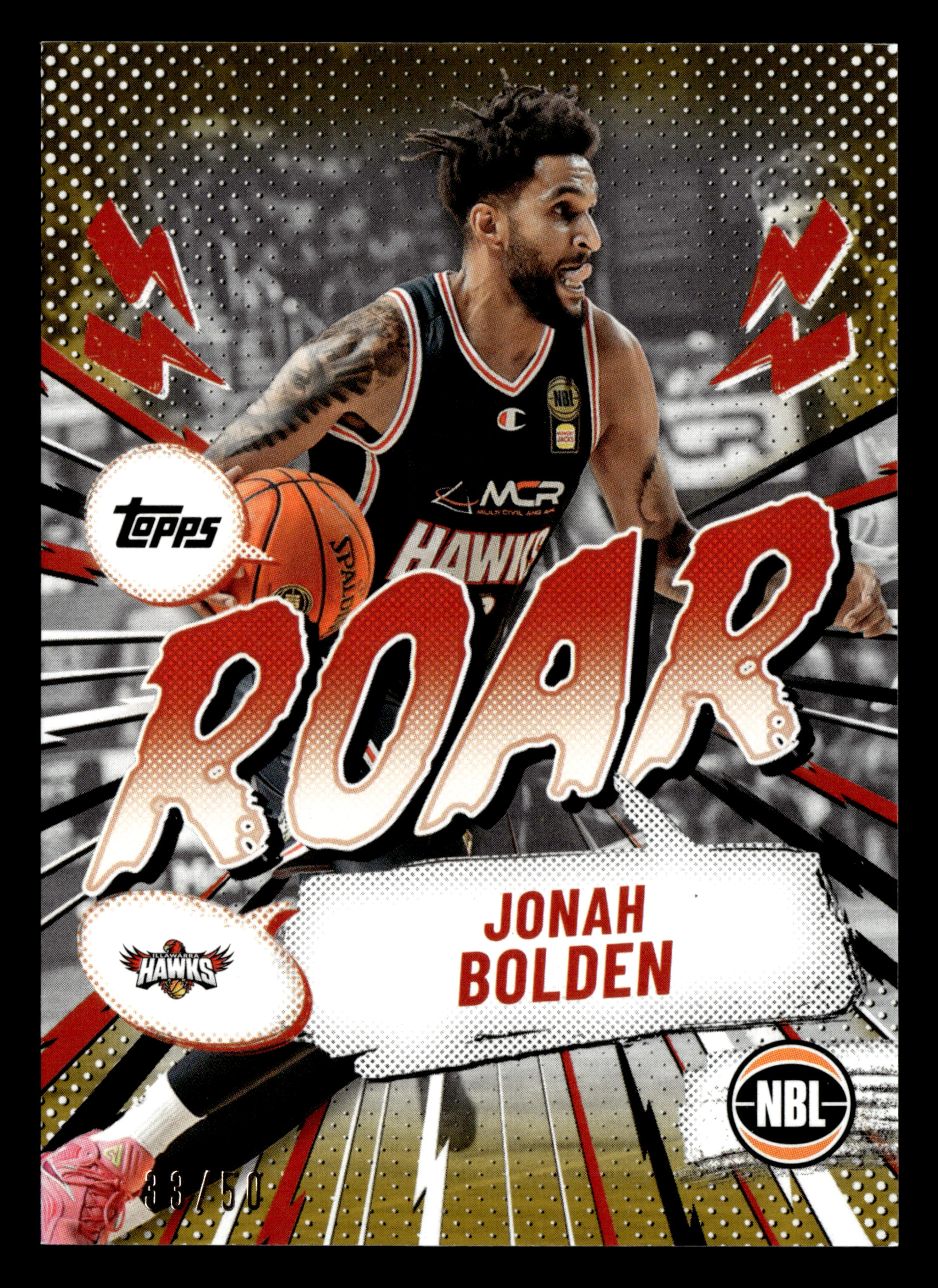 2025-26 Topps NBL - The Roar Jonah Bolden #/50