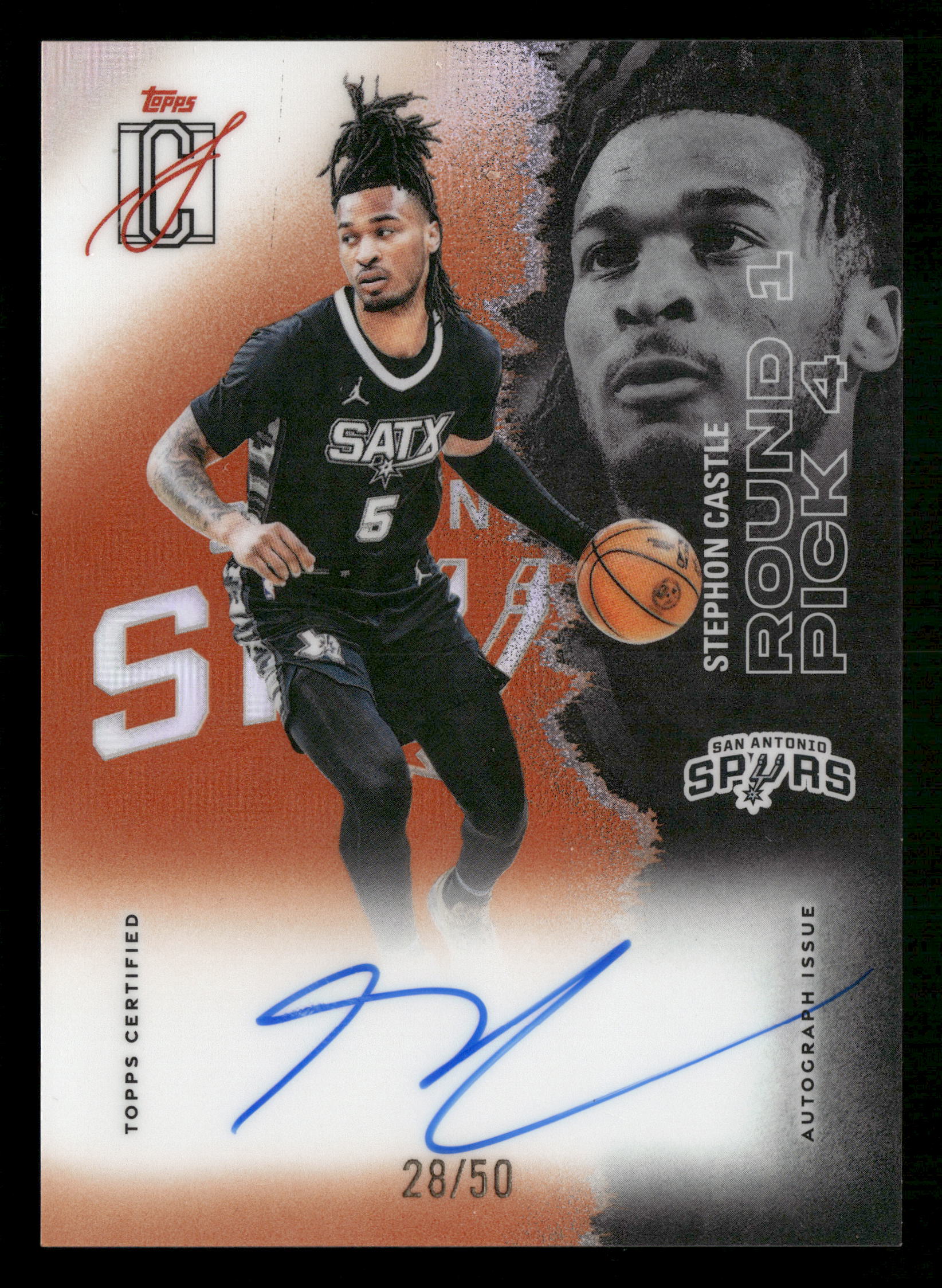 2025-26 Topps Signature Class #VCC-STC Castle Veteran Class Chrome Auto #/50