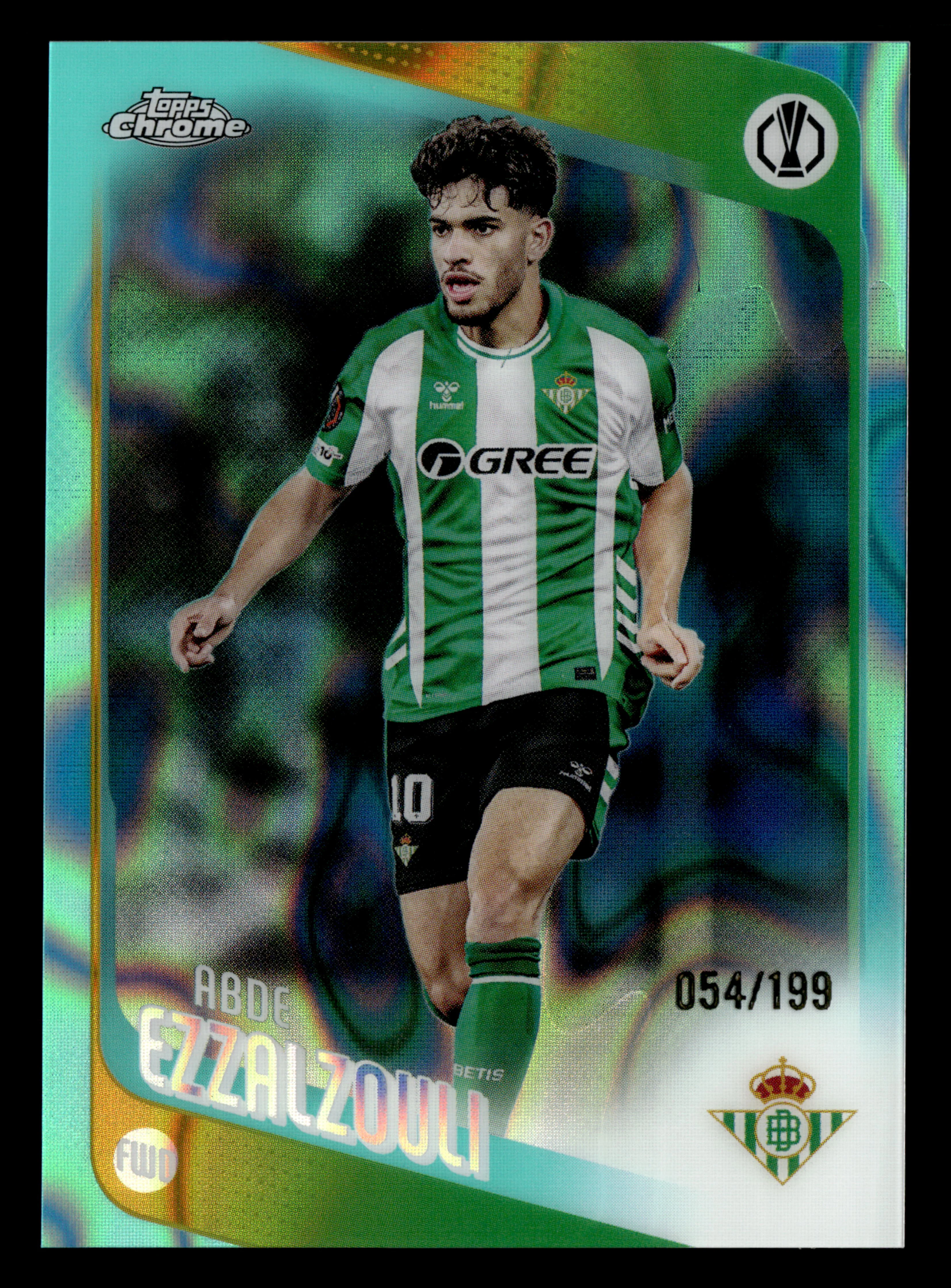 2025-26 Topps UCC #149 Abde Ezzalzouli Teal Lava Refractor /199