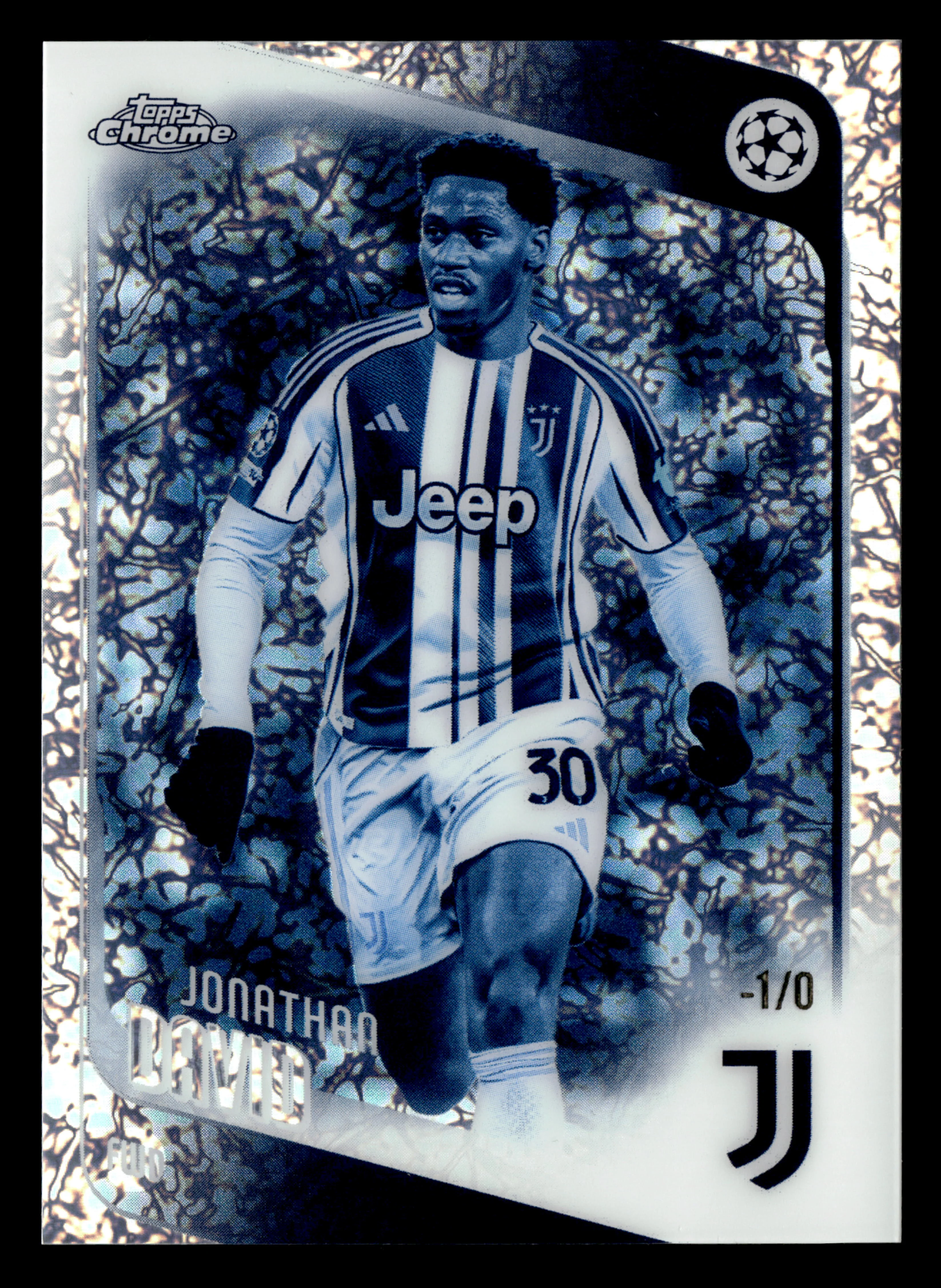 2025-26 Topps UEFA Club Competitions - #17 Jonathan David Frozenfractor -1/0