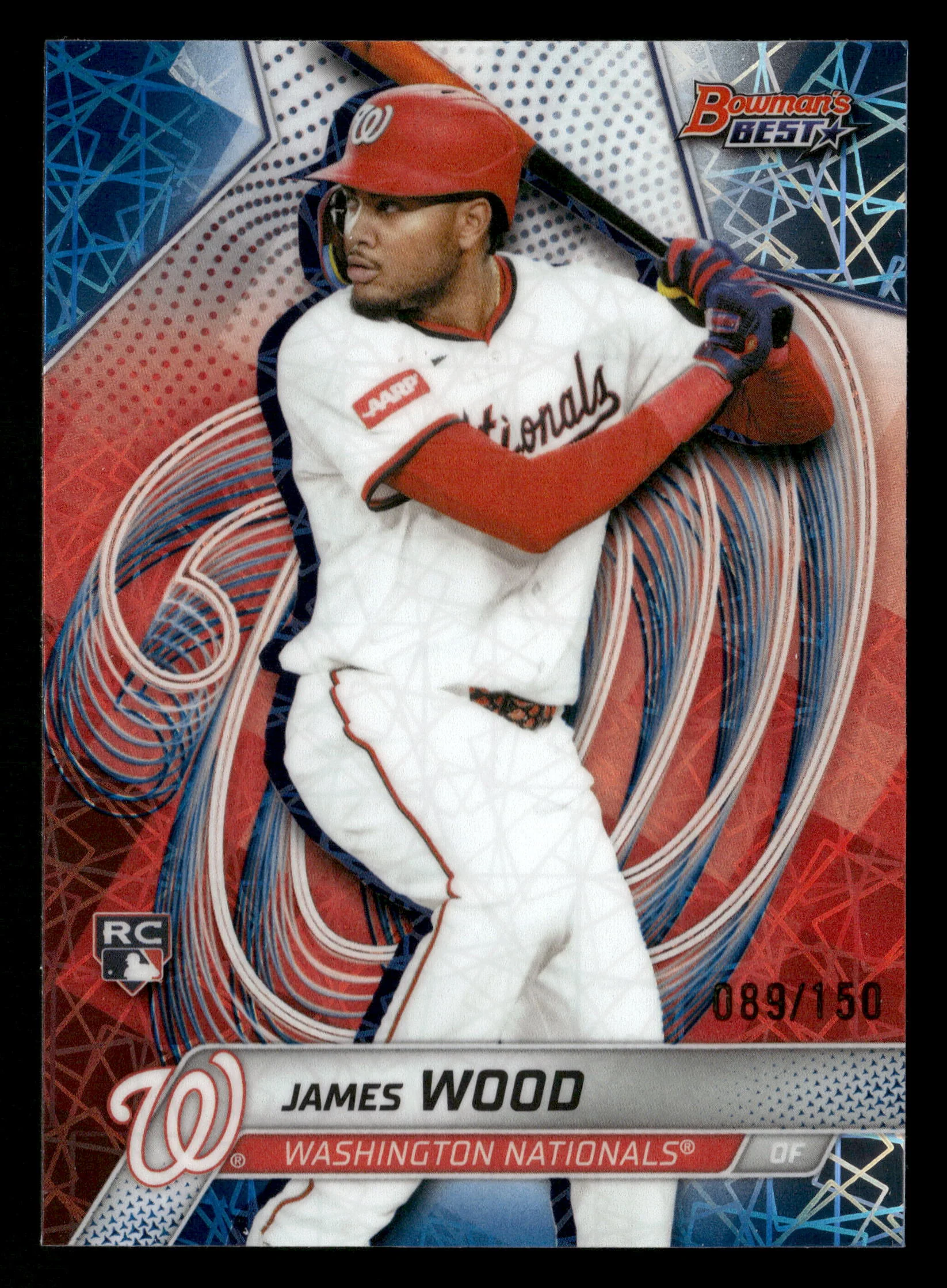 2025 Bowman's Best #24 James Wood Blue Lazer Refractors #/150