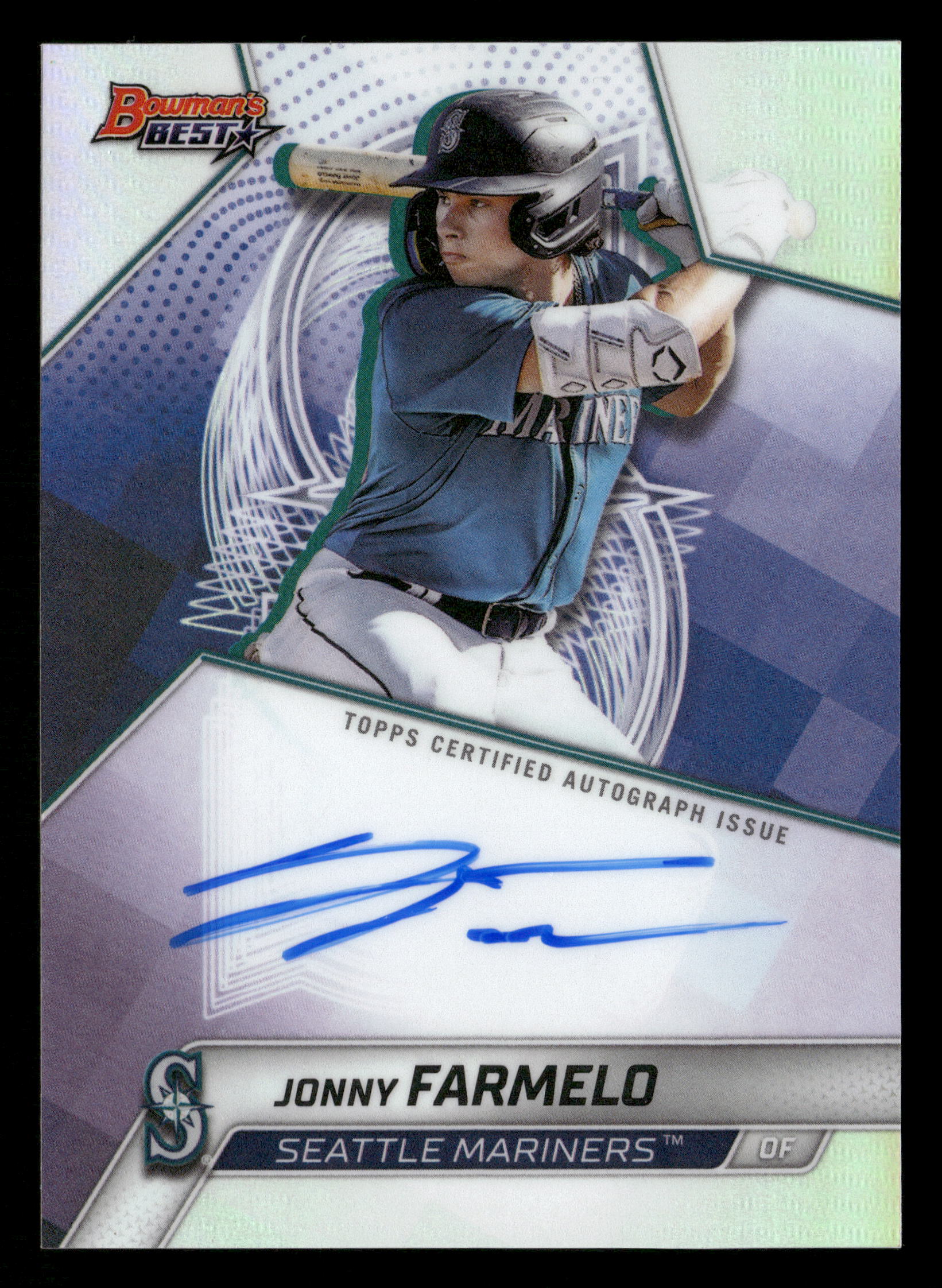 2025 Bowman's Best #B25-JF Jonny Farmelo Best of 2025 Autographs Refractors