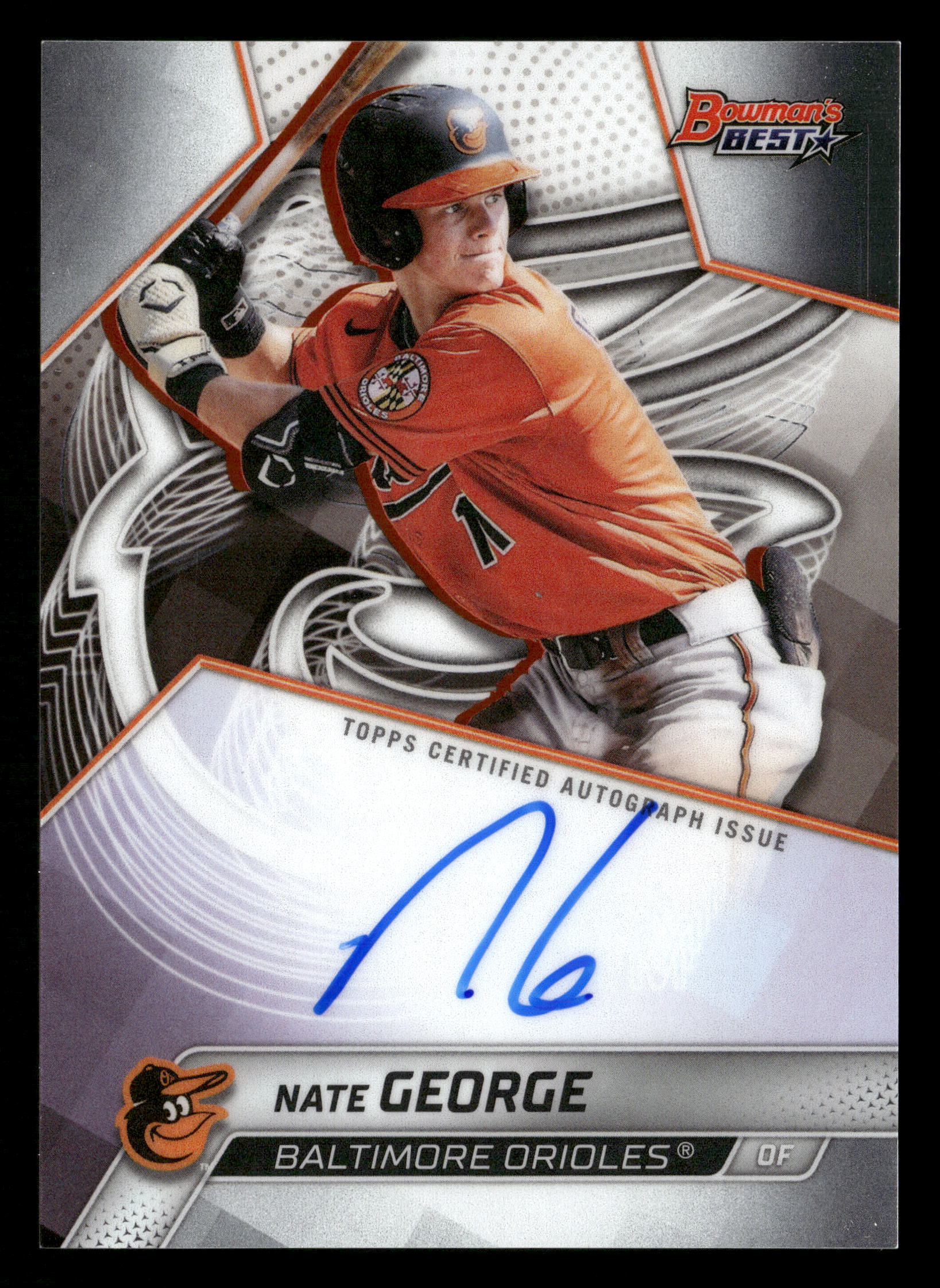 2025 Bowman's Best #B25-NG Nate George Best of 2025 Autographs