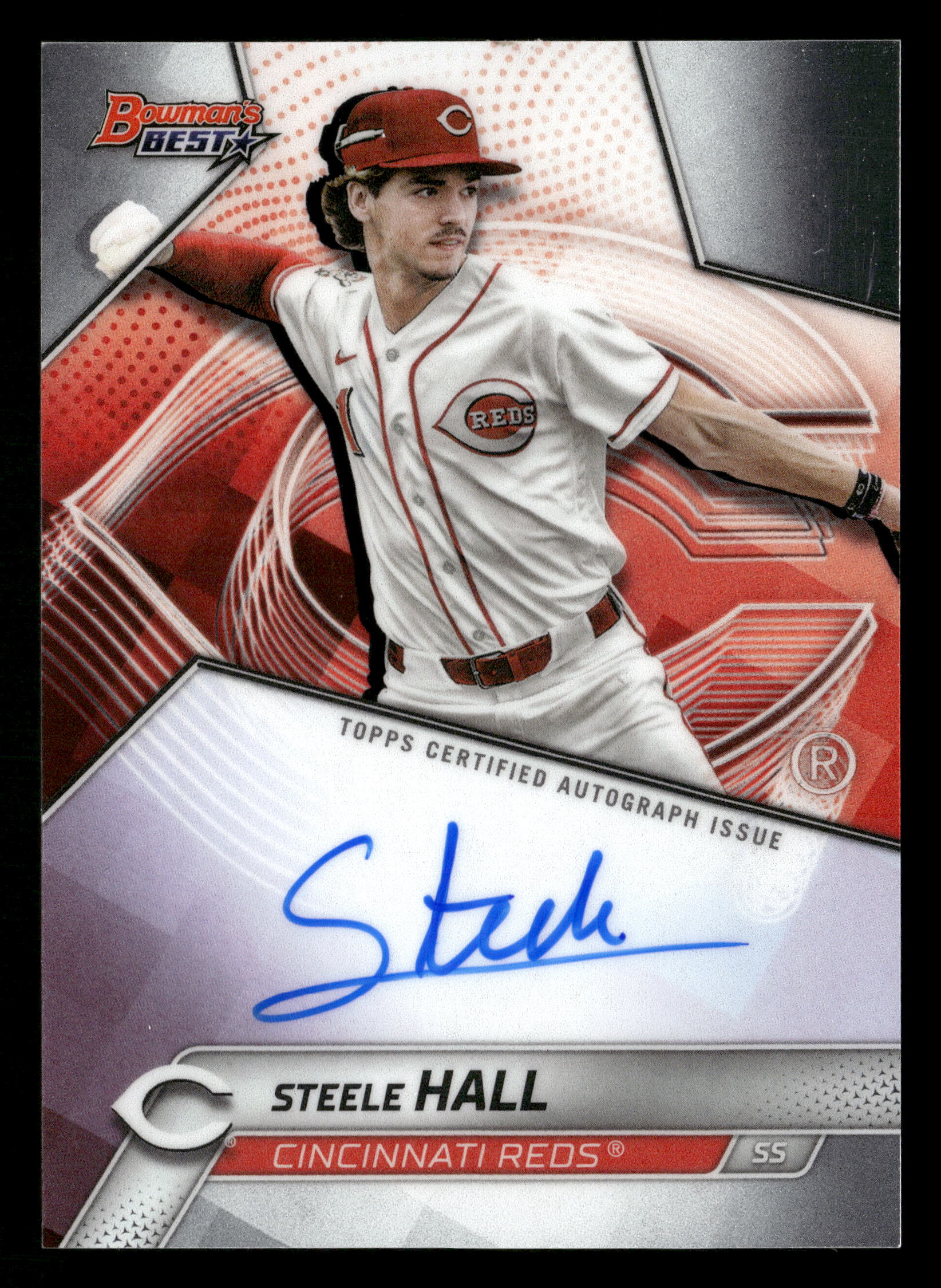 2025 Bowman's Best #B25-SH Steele Hall Best of 2025 Autographs