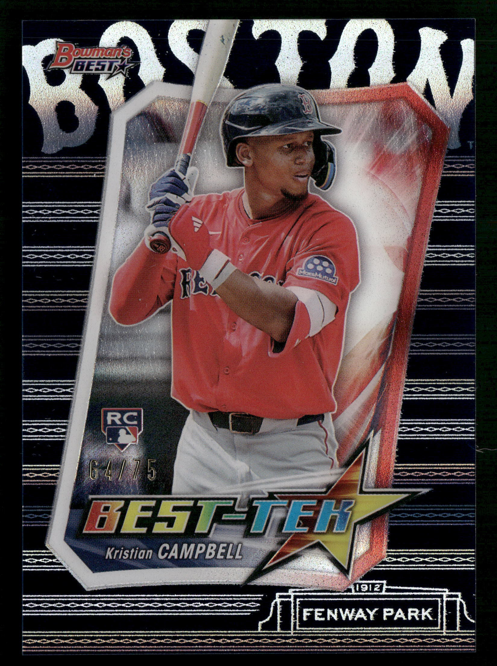 2025 Bowman's Best #BT-24 Kristian Campbell Best Tek Blue #/75