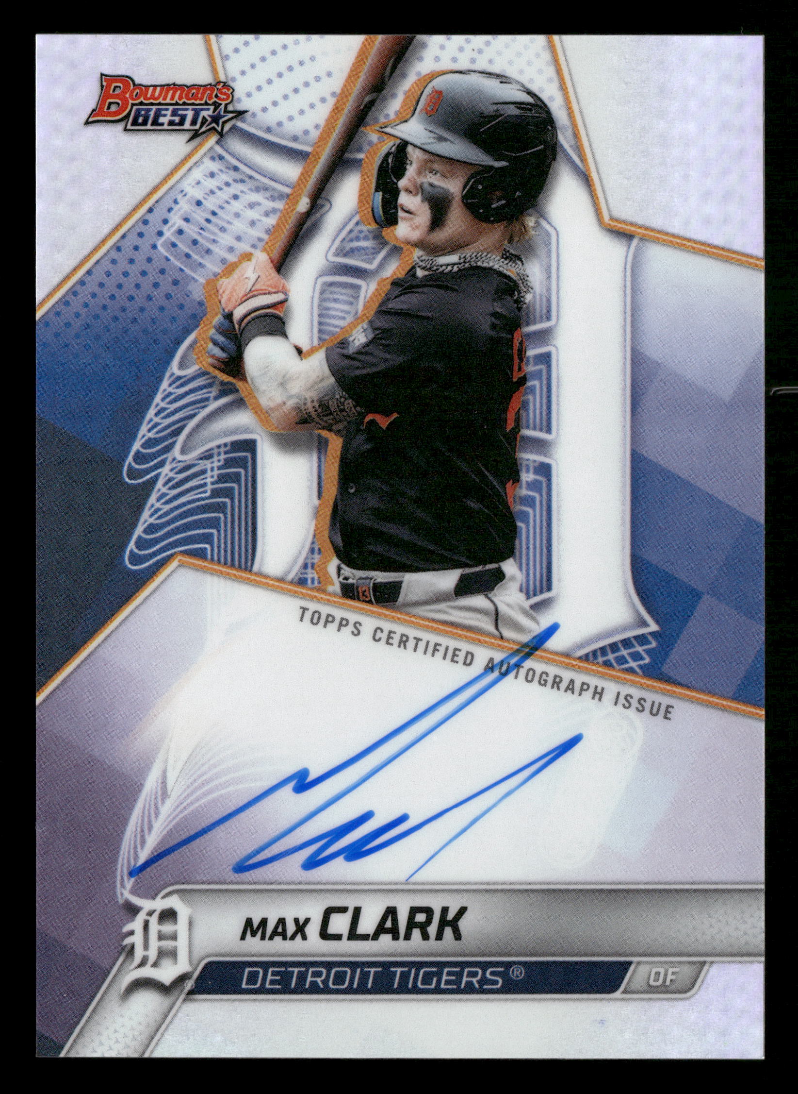 2025 Bowman's Best Max Clark Auto Refractor #B25-MC Detroit Tiger