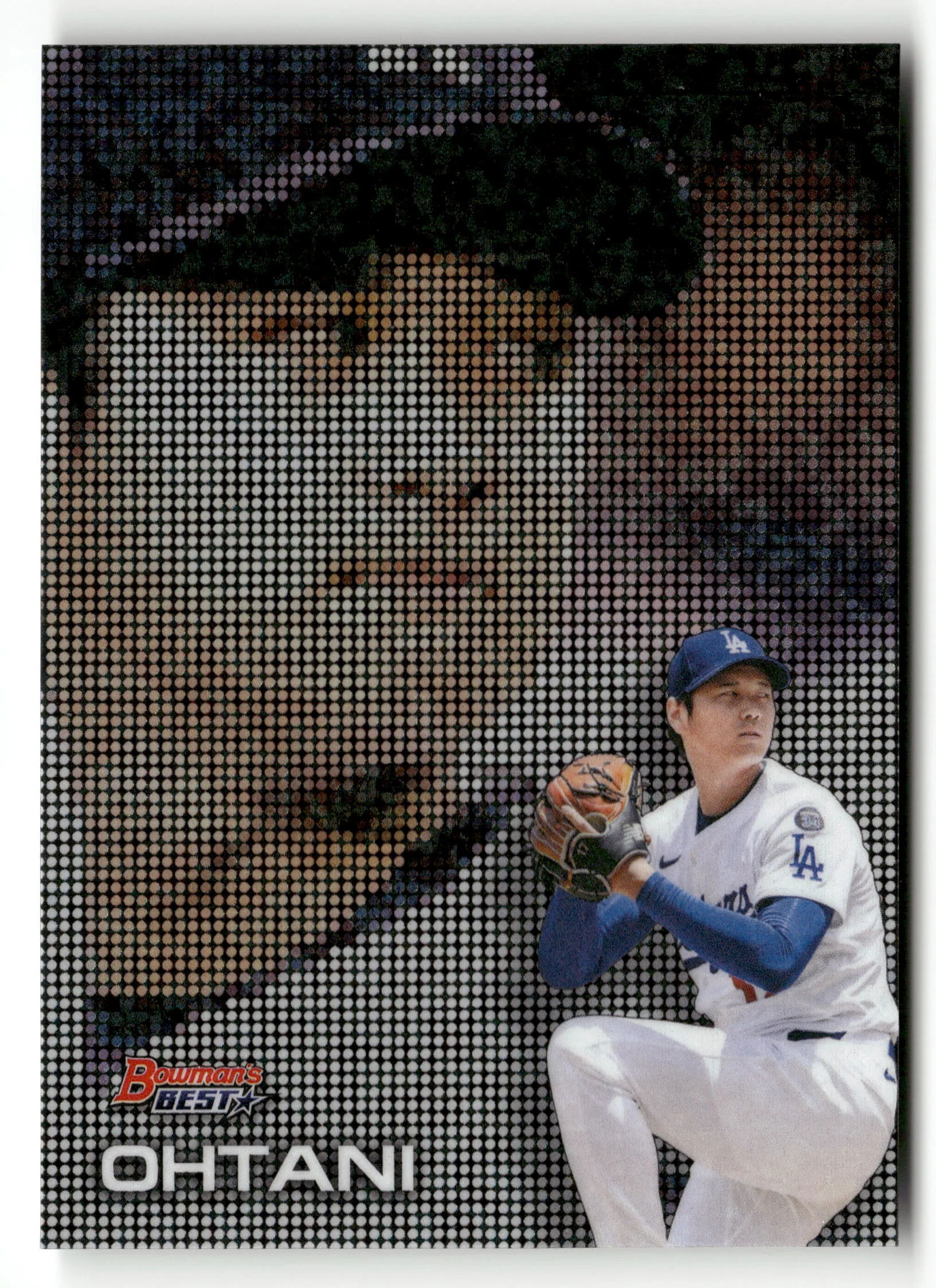 2025 Bowman's Best #P-25 Shohei Ohtani Pixel Portraits Mini-Diamond Refractors