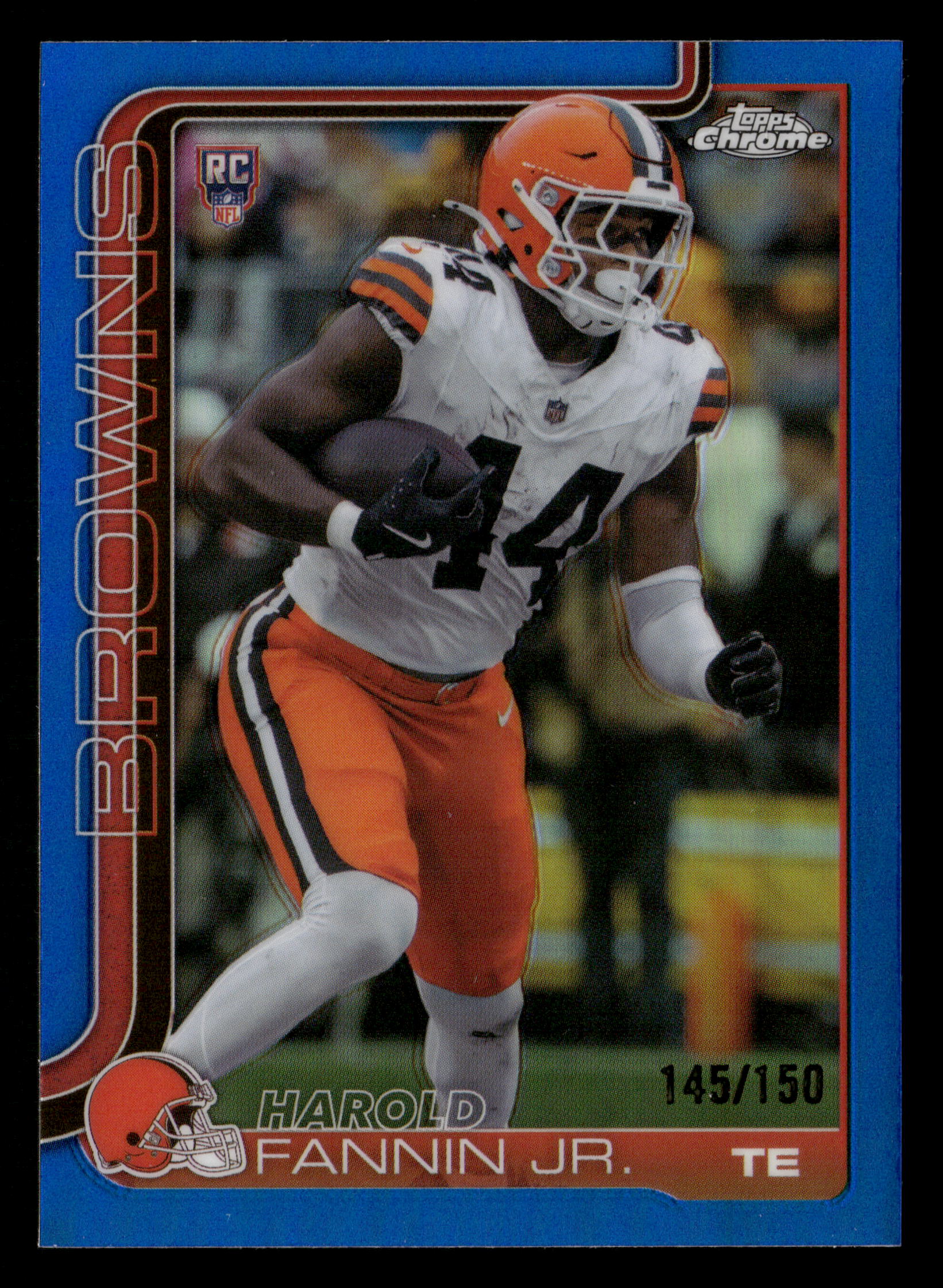 2025 Chrome #339 Harold Fannin Jr Blue Refractor #/150