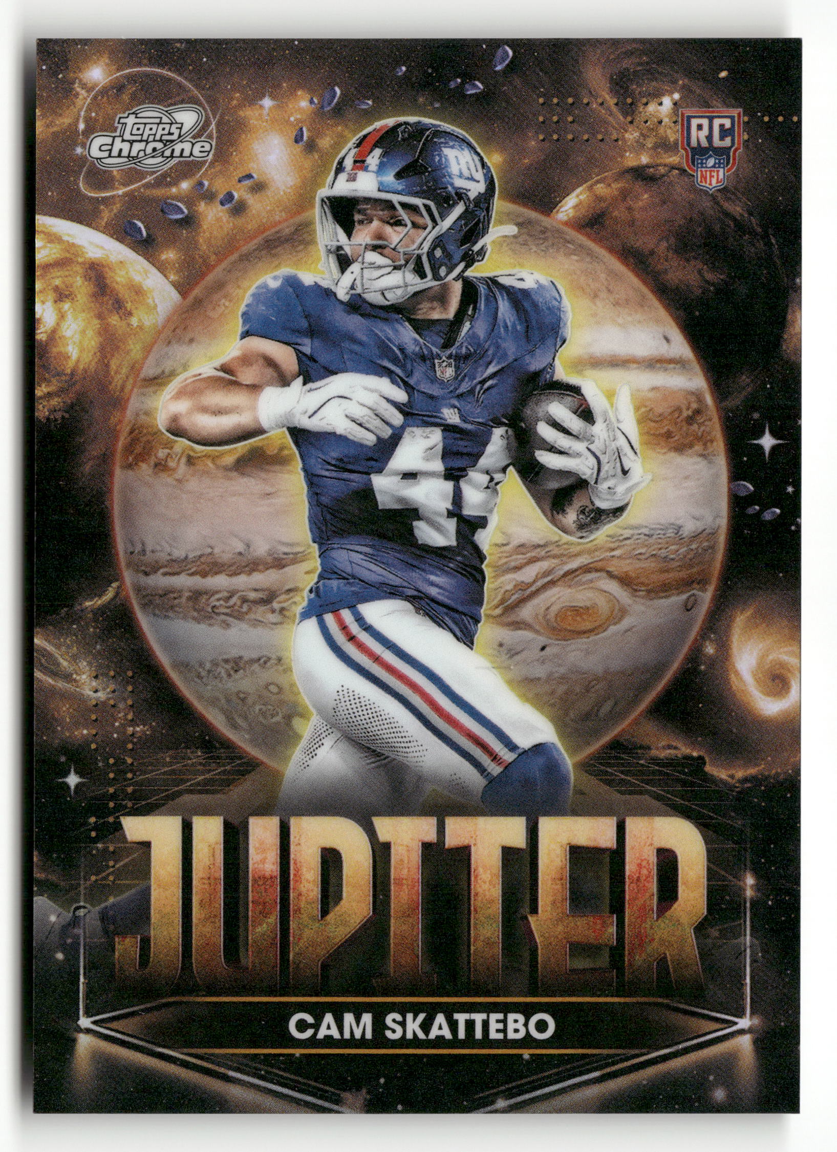 2025 Chrome Cosmic Football #PPJ-CS Cam Skattebo Planetary Pursuit Jupiter RC SSP