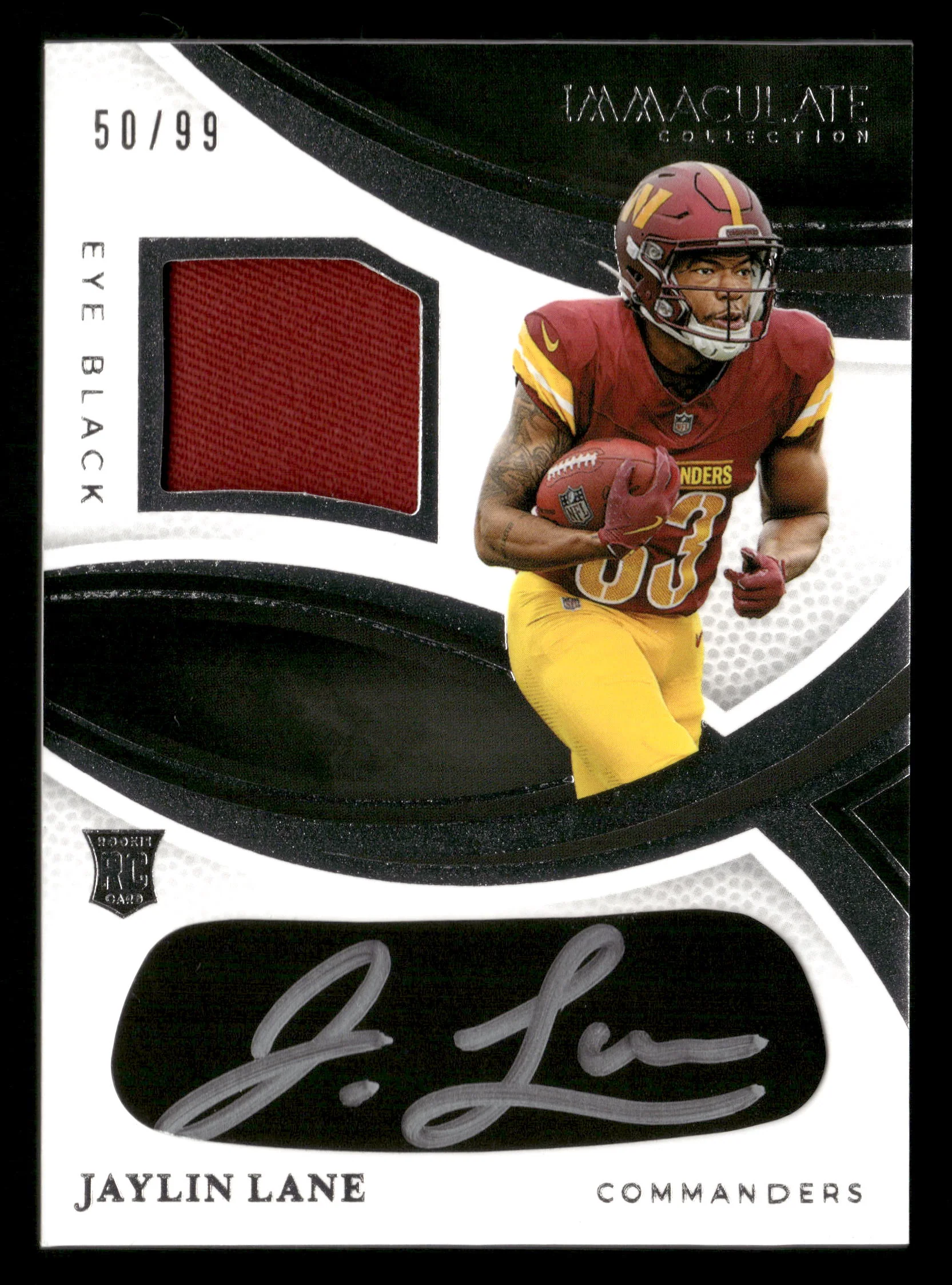 2025 Immaculate #REBH-JLE Jaylin Lane Immaculate Rookie Eye Black Jersey #/99