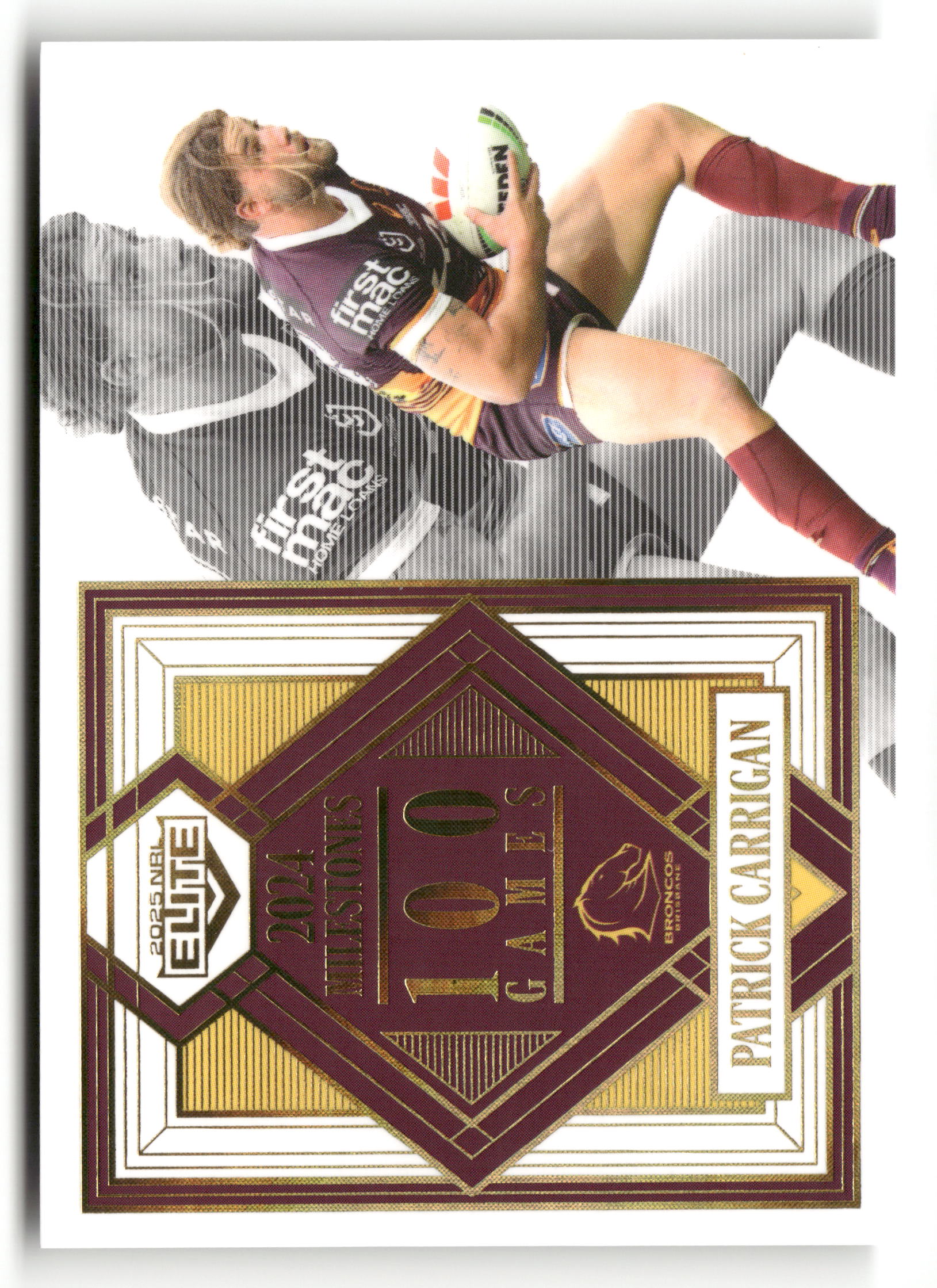 2025 NRL Elite - Patrick Carrigan Milestones Case Card #16/42