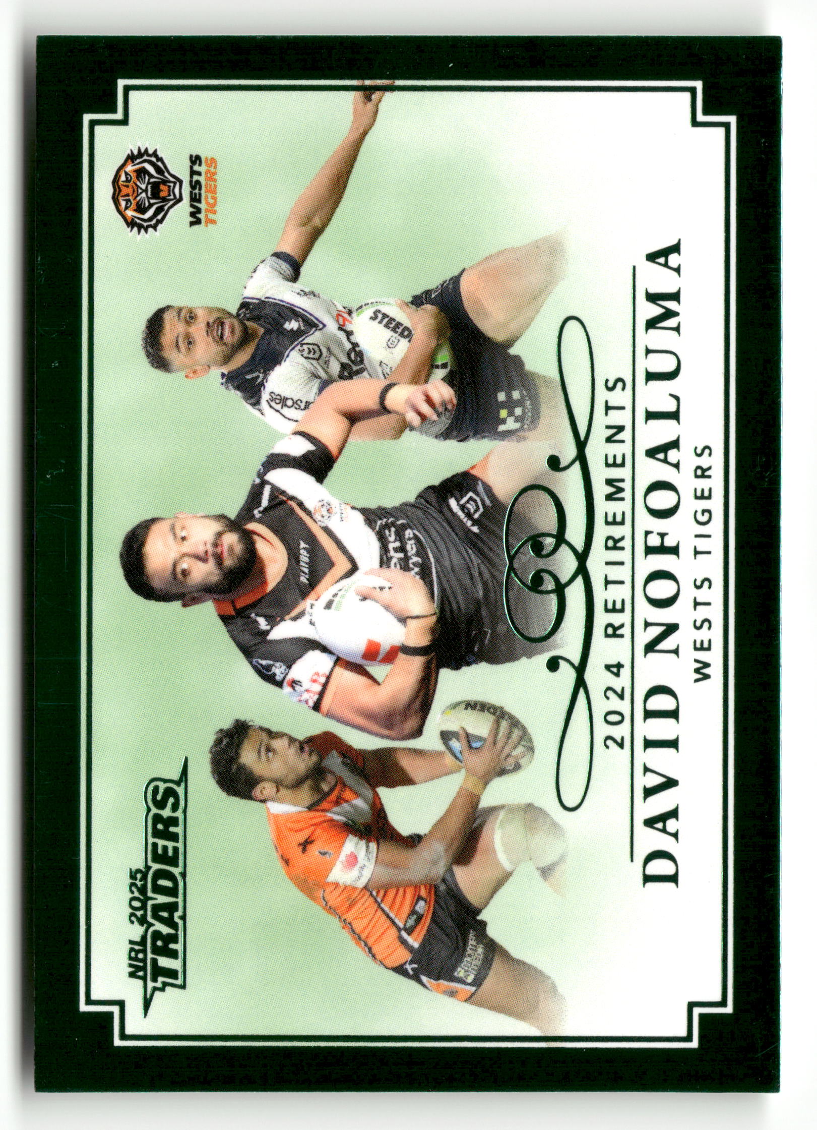 2025 NRL Traders - David Nofoaluma 2024 Retirements Case Card /64