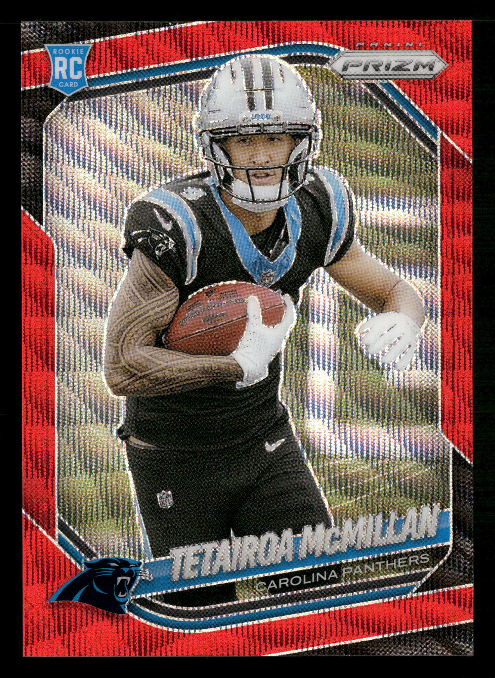2025 Panini Prizm #311 Tetairoa McMillan Red Wave #/149