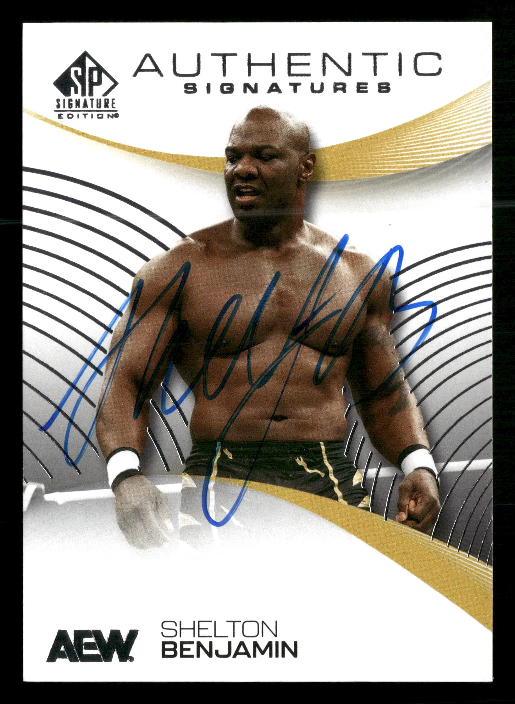 2025 SP Signature Edition AEW #AS-SB Shelton Benjamin Authentic Signatures - Image 3