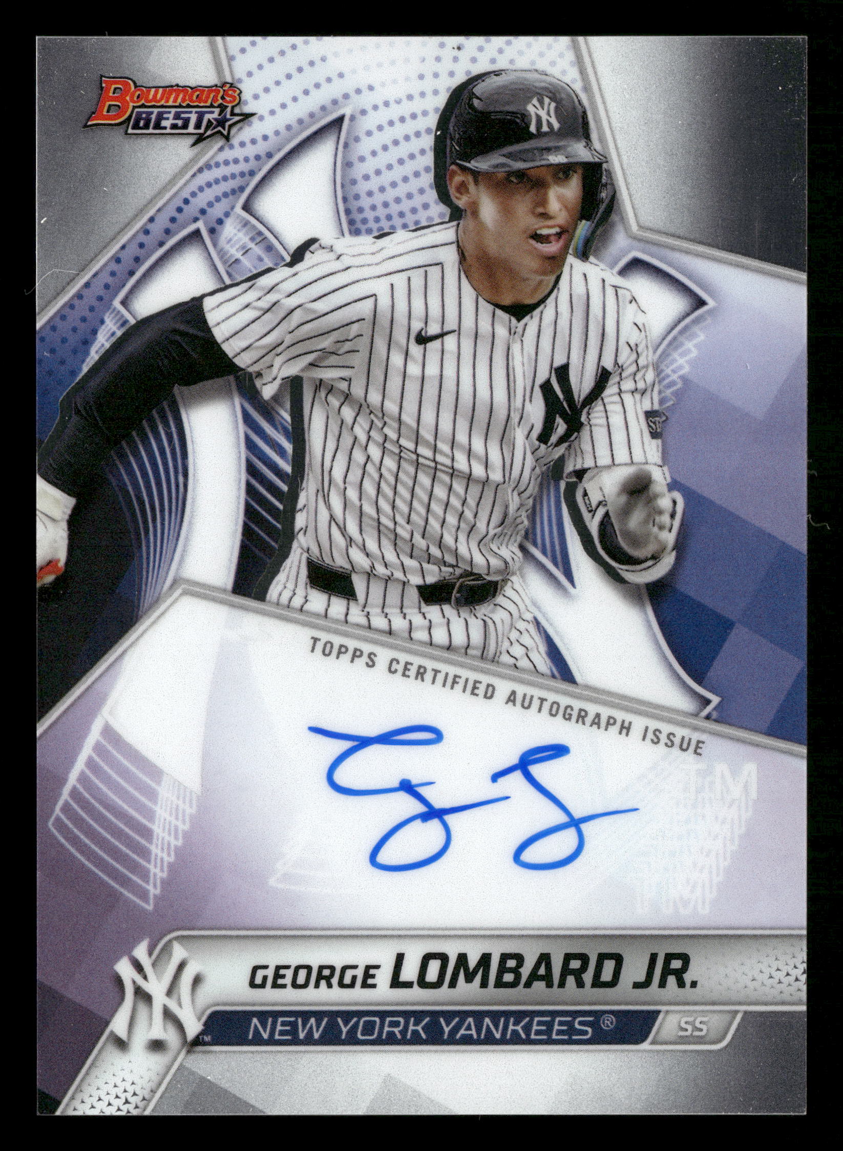 2025 Topps Bowman's Best #B25-GL George Lombard Jr. Auto Yankees