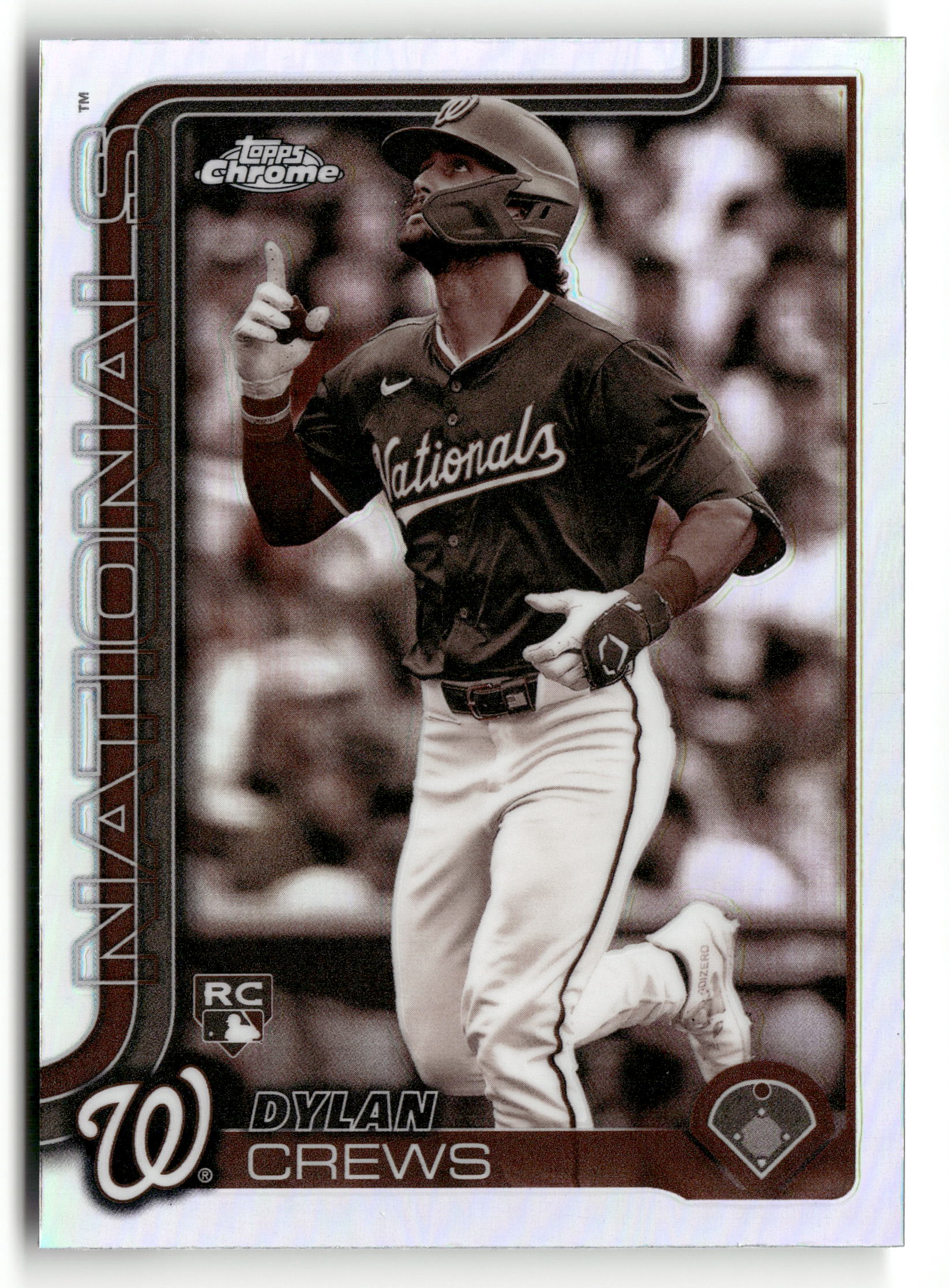 2025 Topps Chrome 146 Dylan Crews Rookie Sepia Refractor