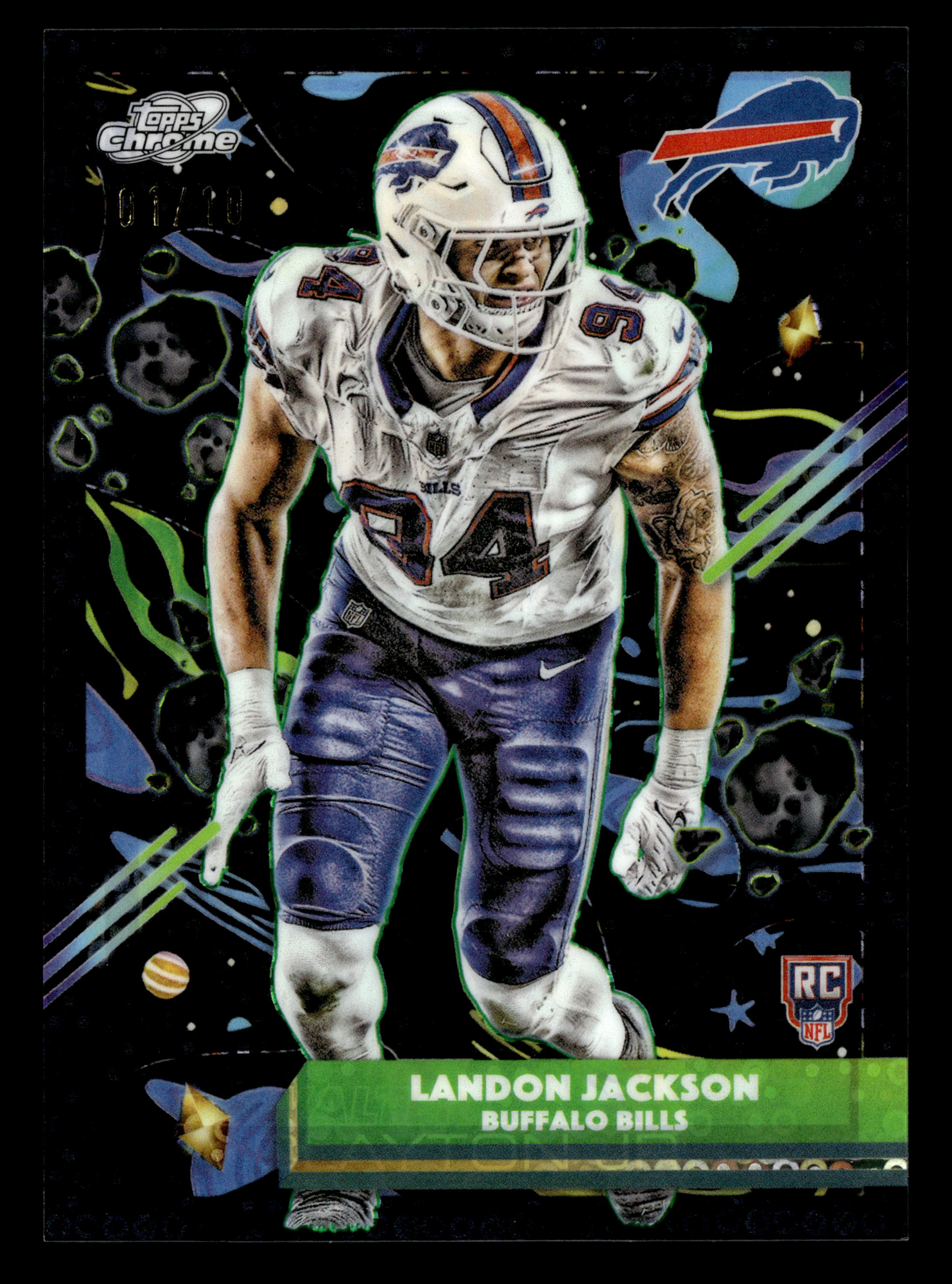 2025 Topps Chrome Cosmic #112 Landon Jackson Lunar Eclipse Refractor #/10