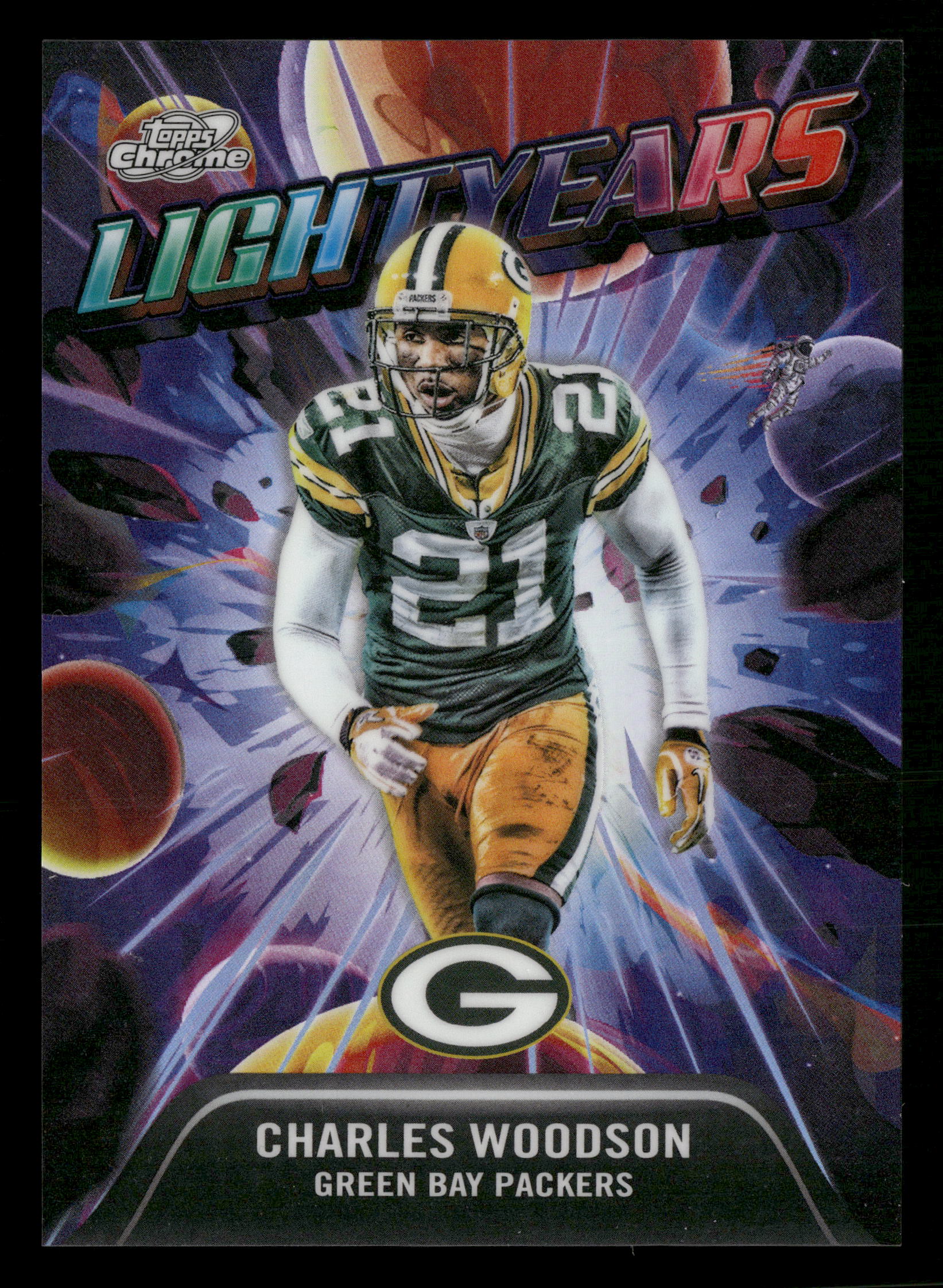2025 Topps Chrome Cosmic #LY-18 Charles Woodson Light Years