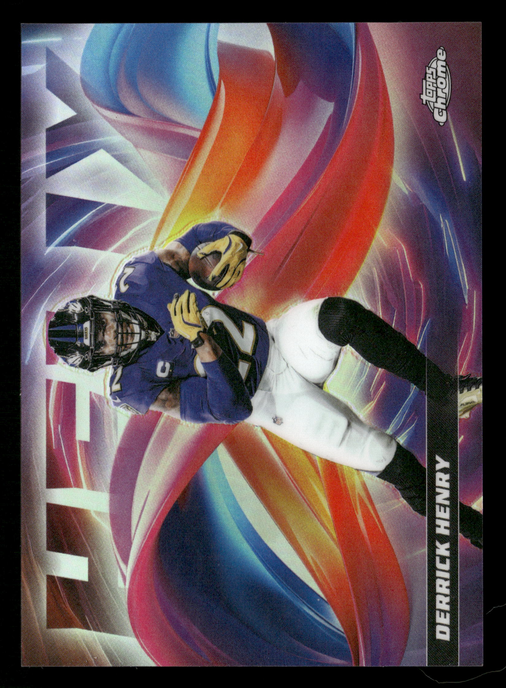 2025 Topps Chrome #HX-29 Derrick Henry Helix - Image 3