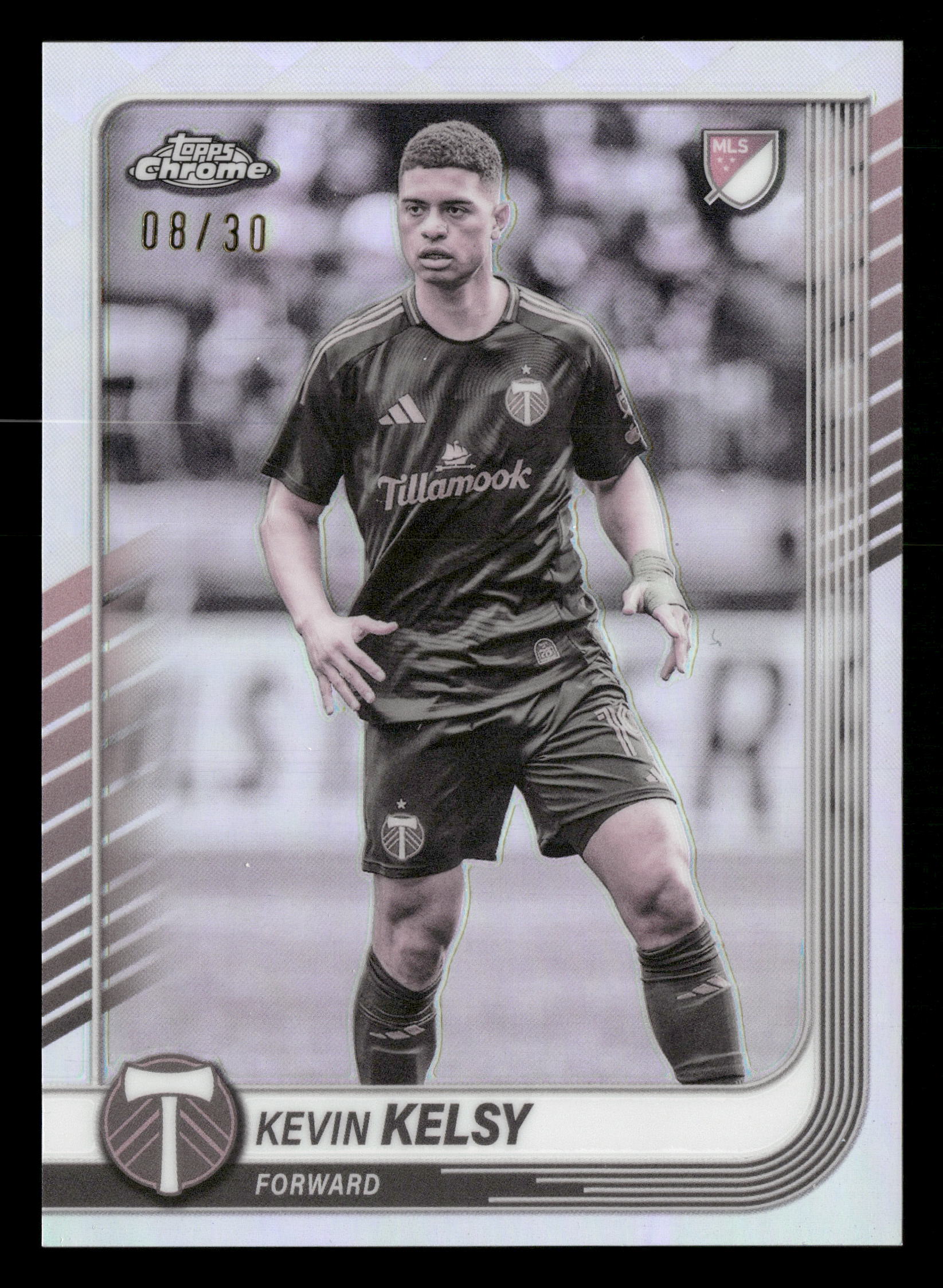 2025 Topps Chrome MLS #103 Kevin Kelsy Pearl Refractor #/30