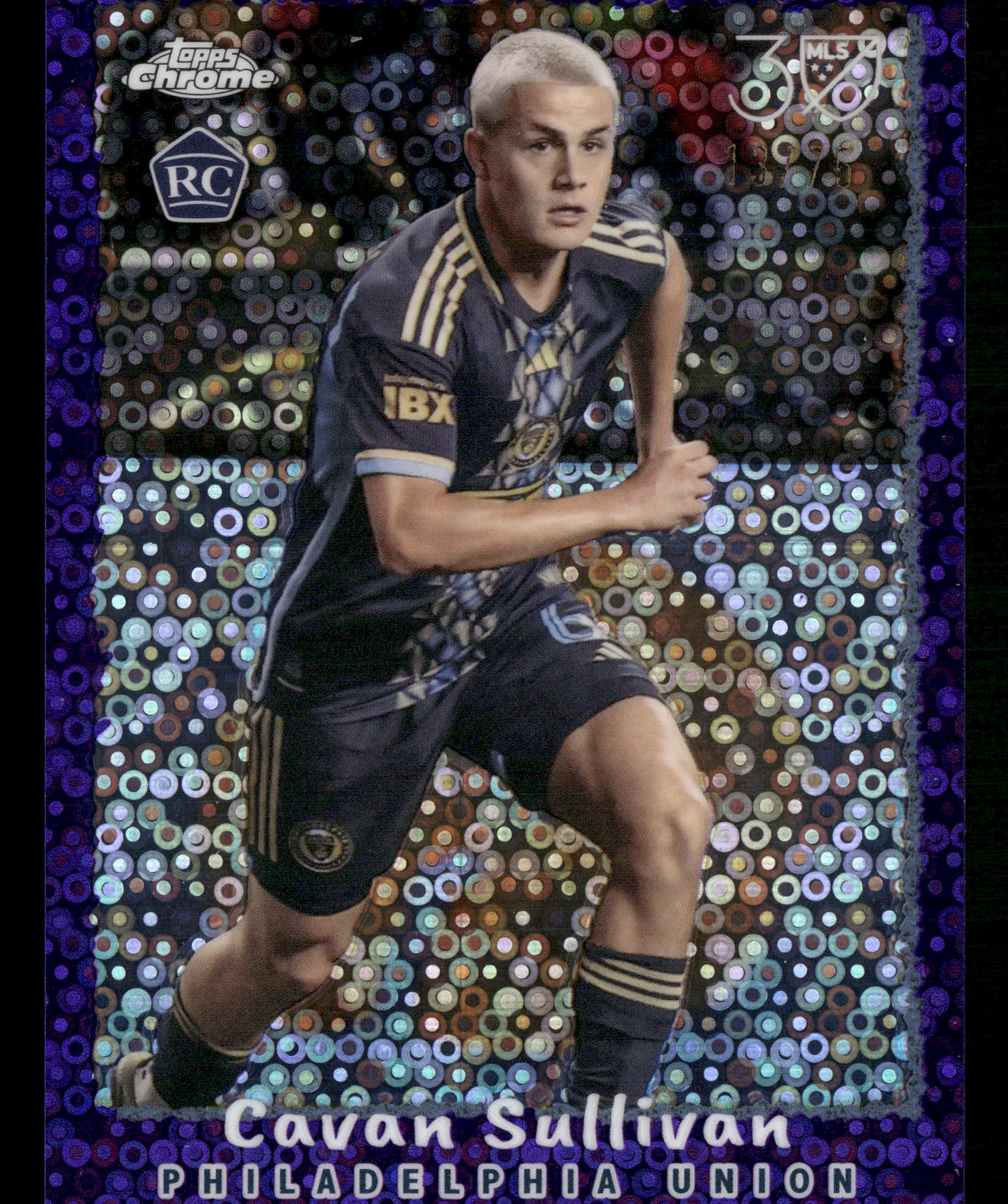 2025 Topps Chrome MLS #NF-24 Cavan Sullivan 1995 Topps Purple Refractor #/75